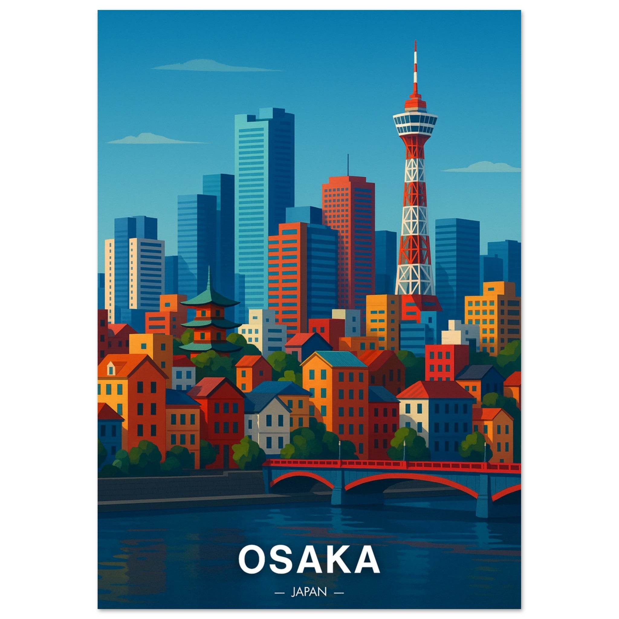 Osaka Poster - Geoprints