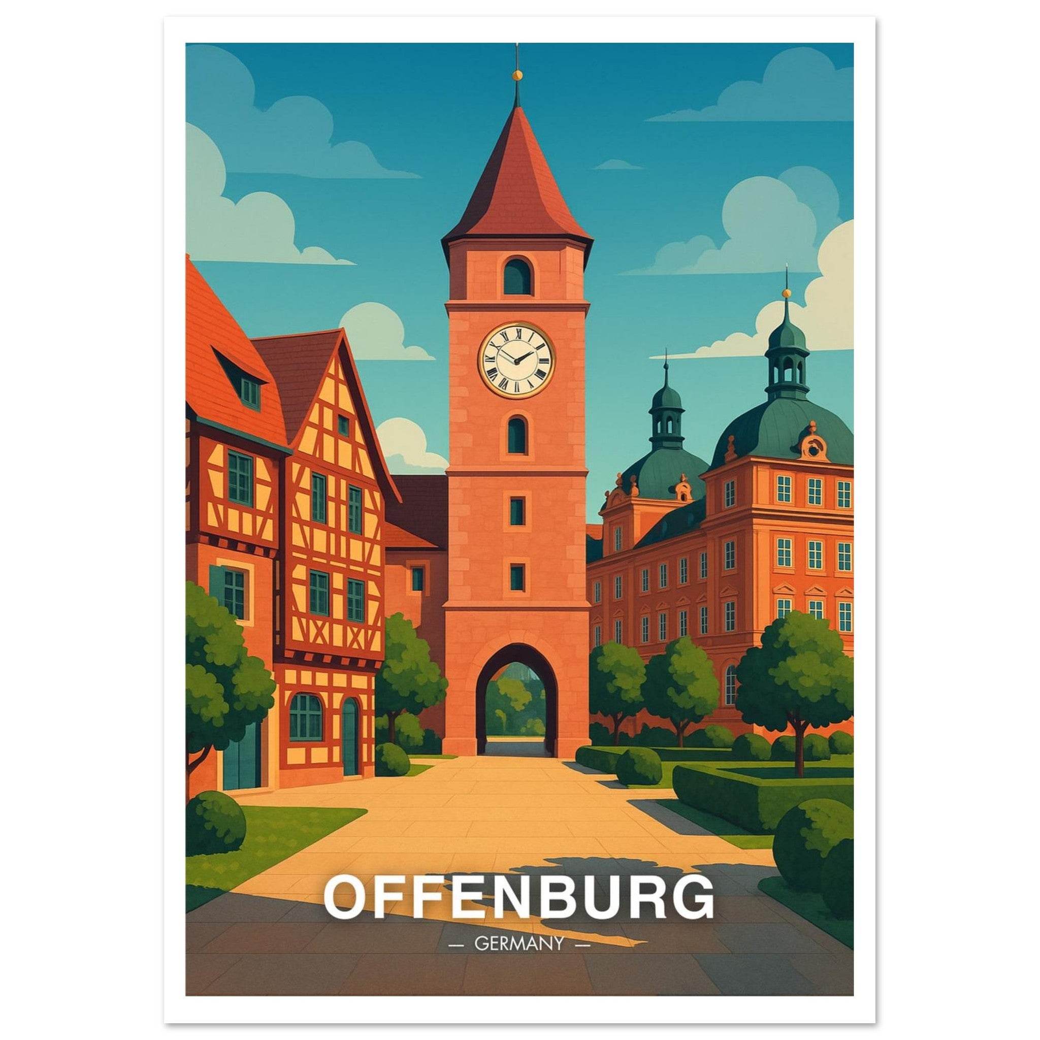 Offenburg Poster - Geoprints