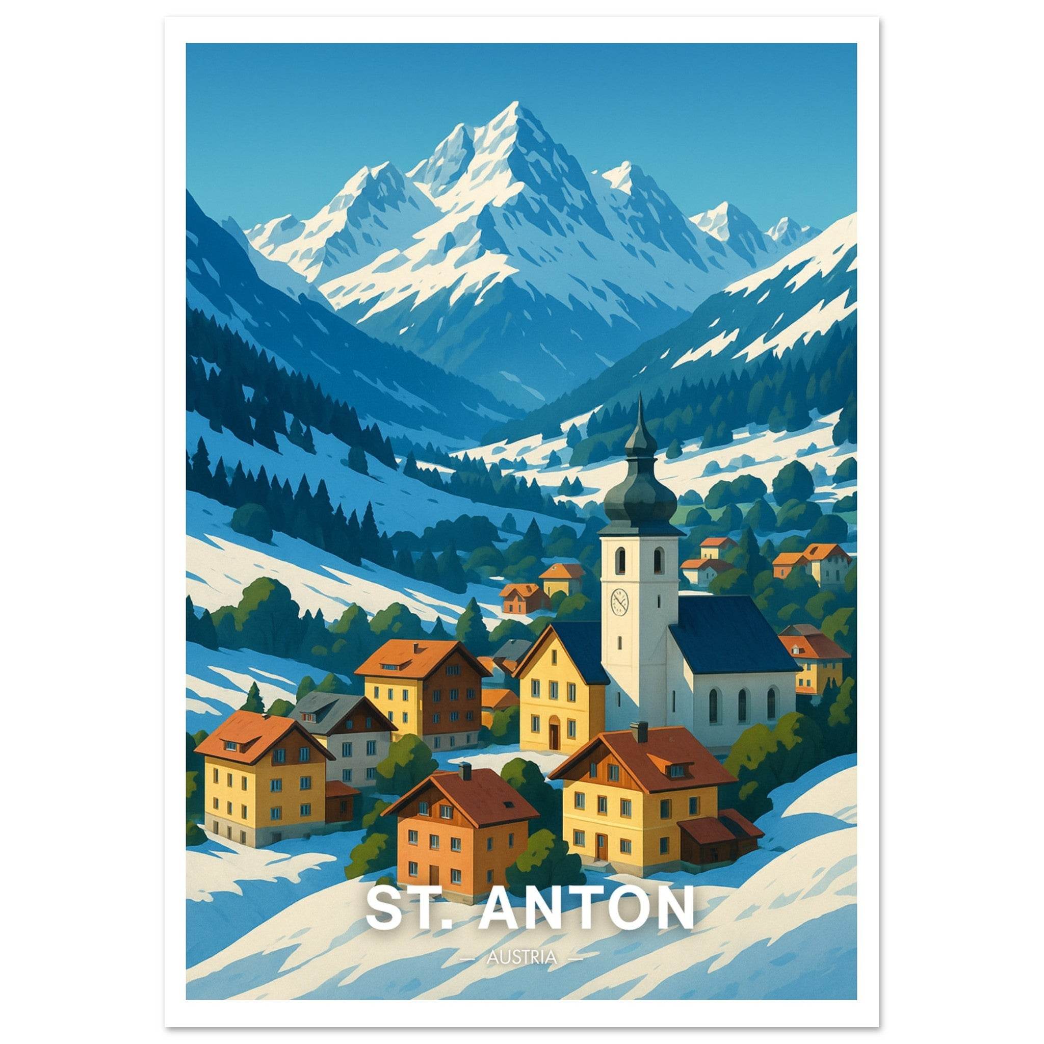 St. Anton Poster - Geoprints