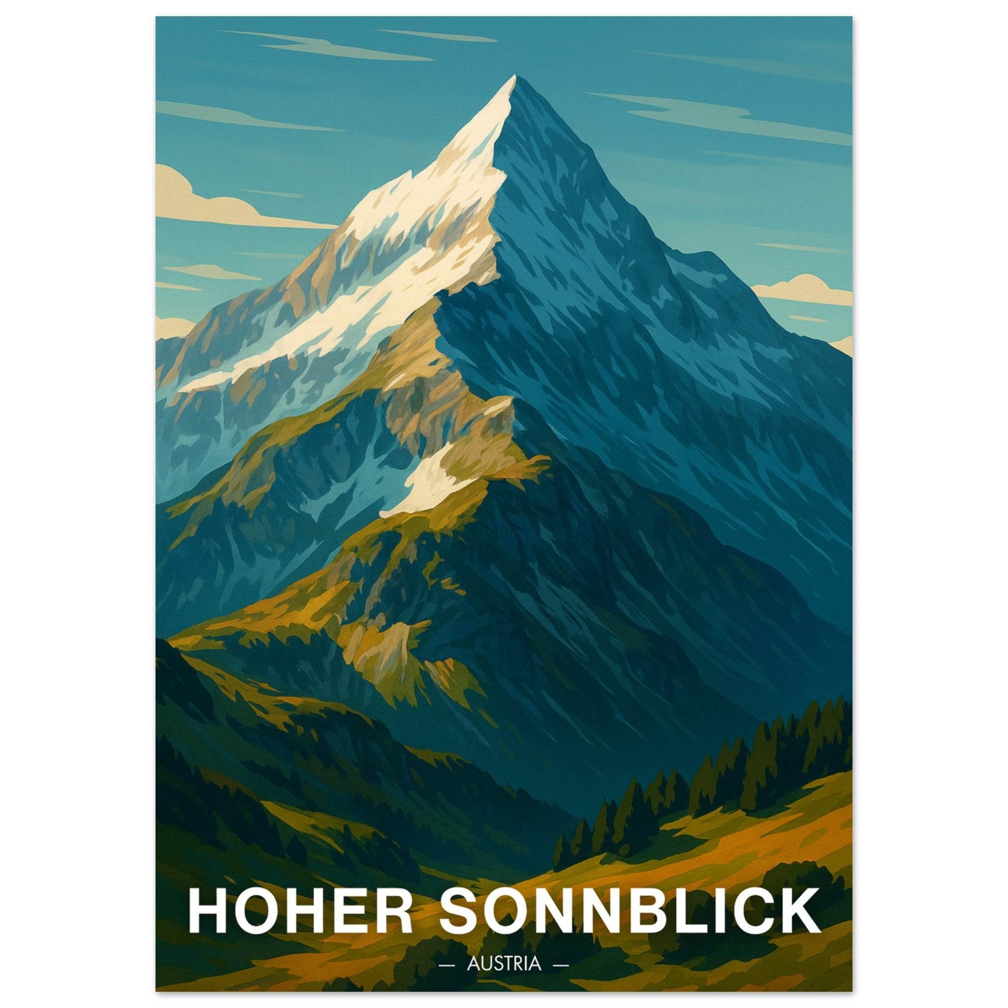 Hoher Sonnblick Poster - Geoprints