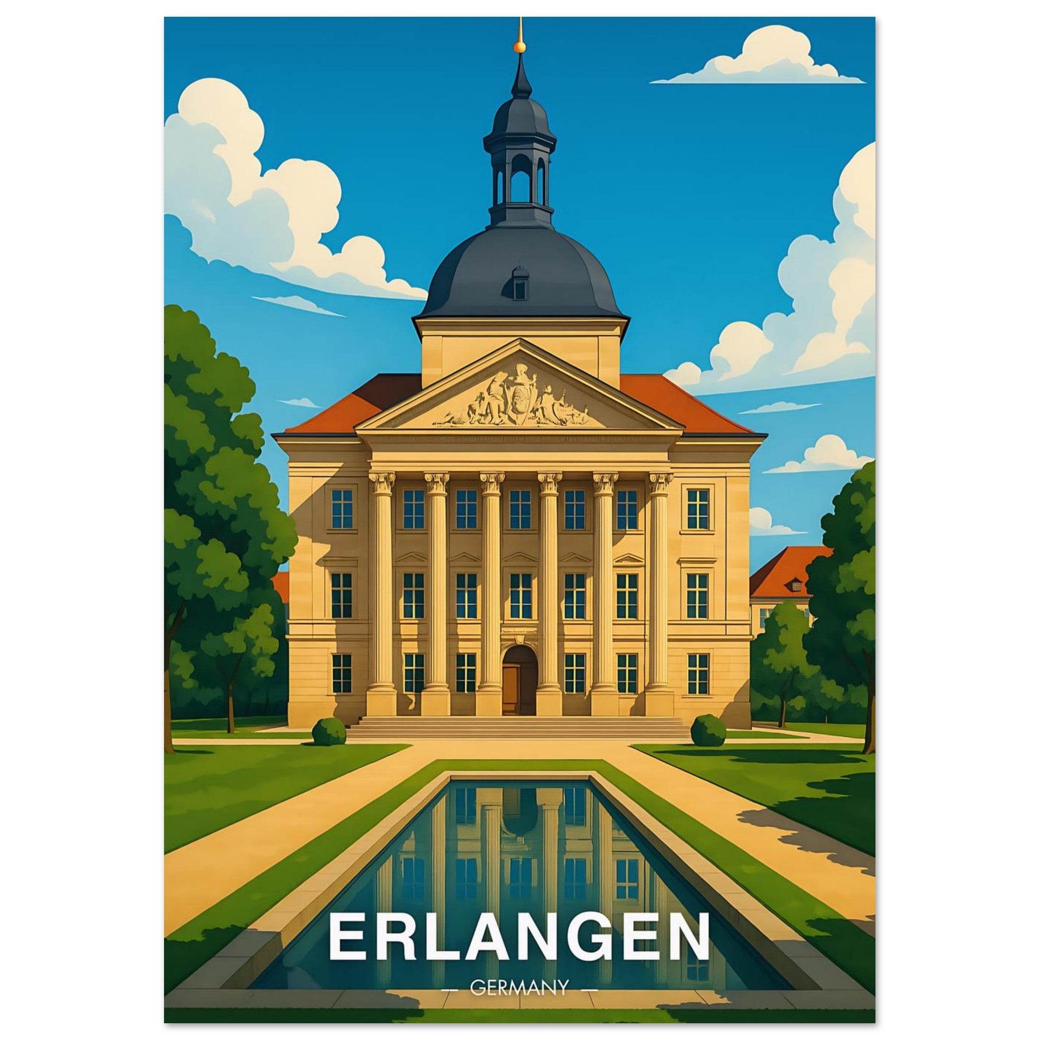 Erlangen Poster - Geoprints