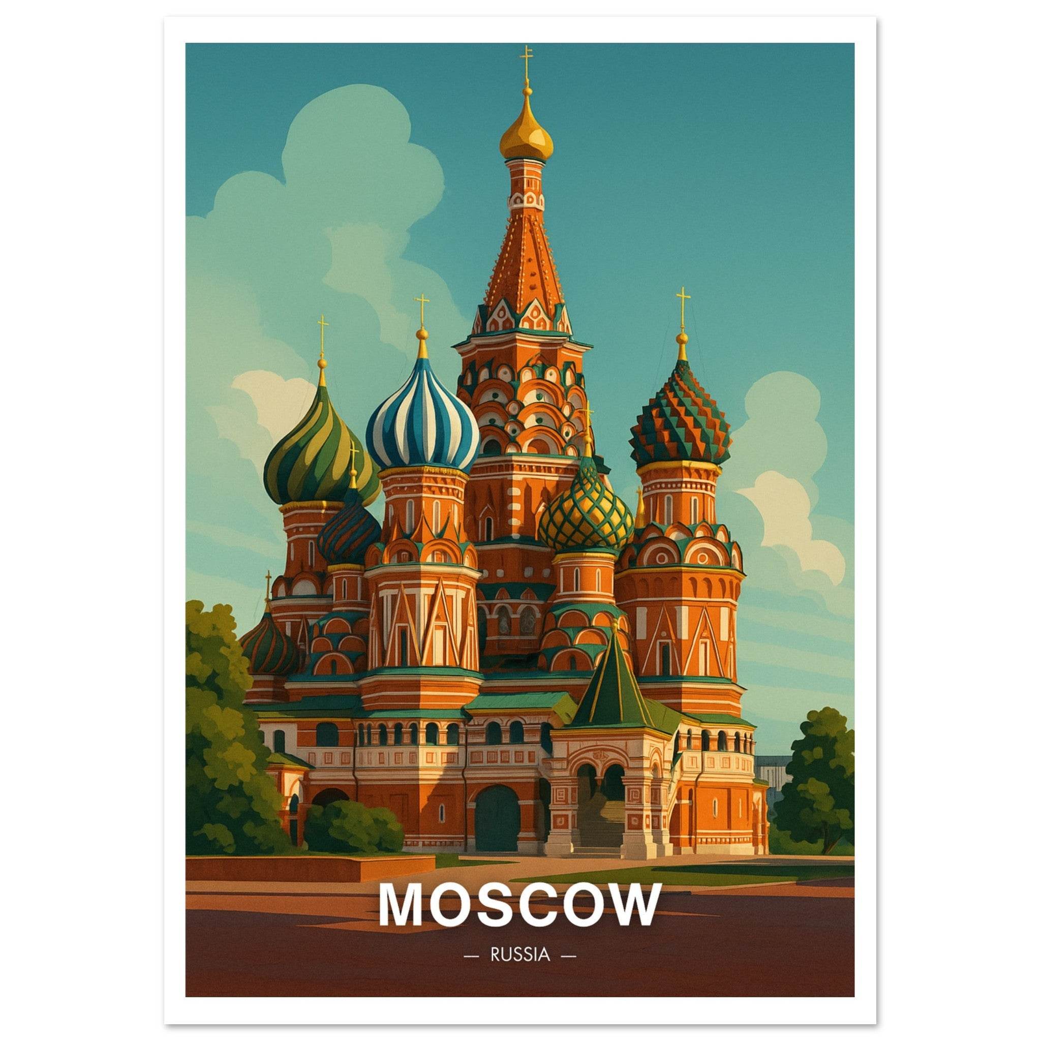 Moskau Poster - Geoprints