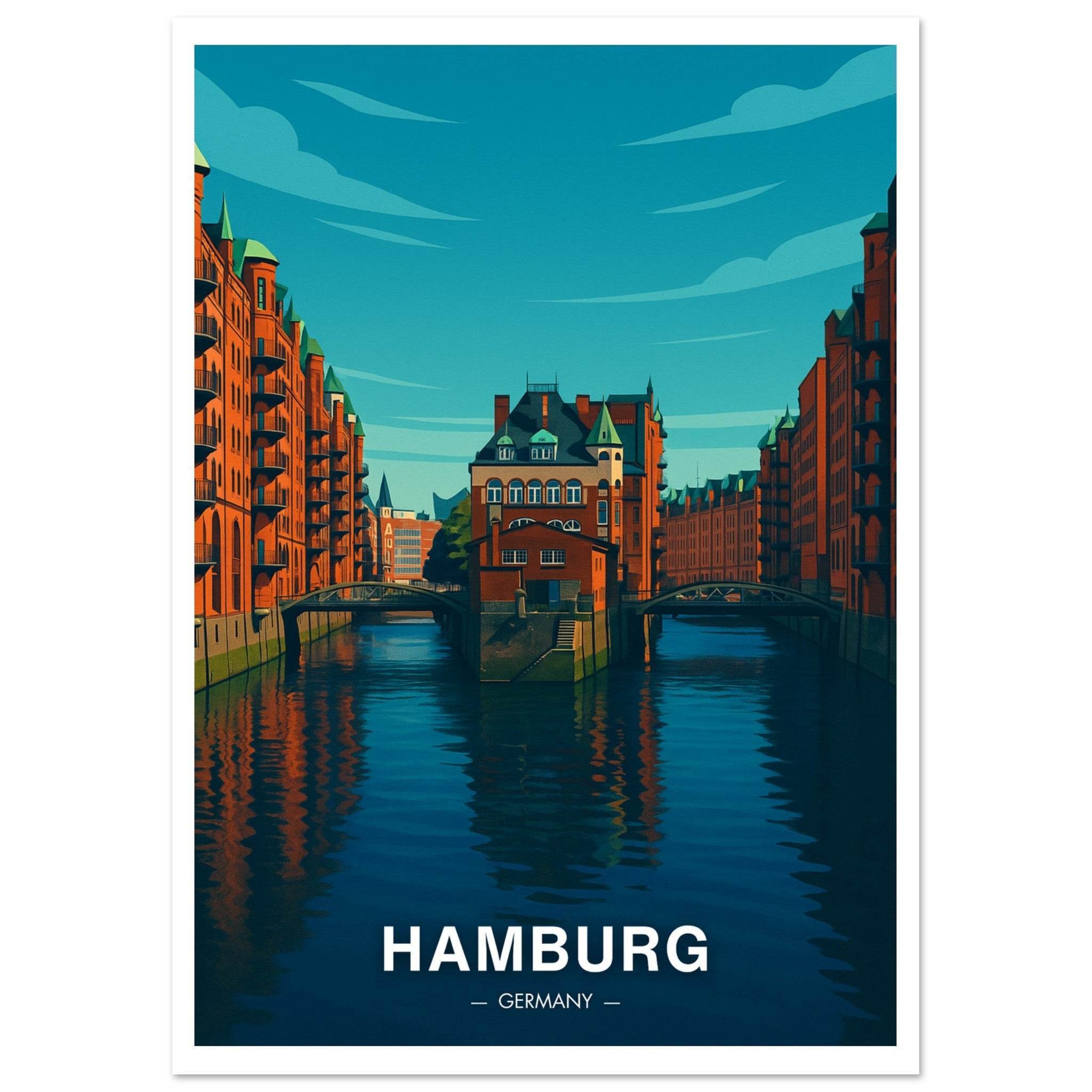 Hamburg Poster - Geoprints