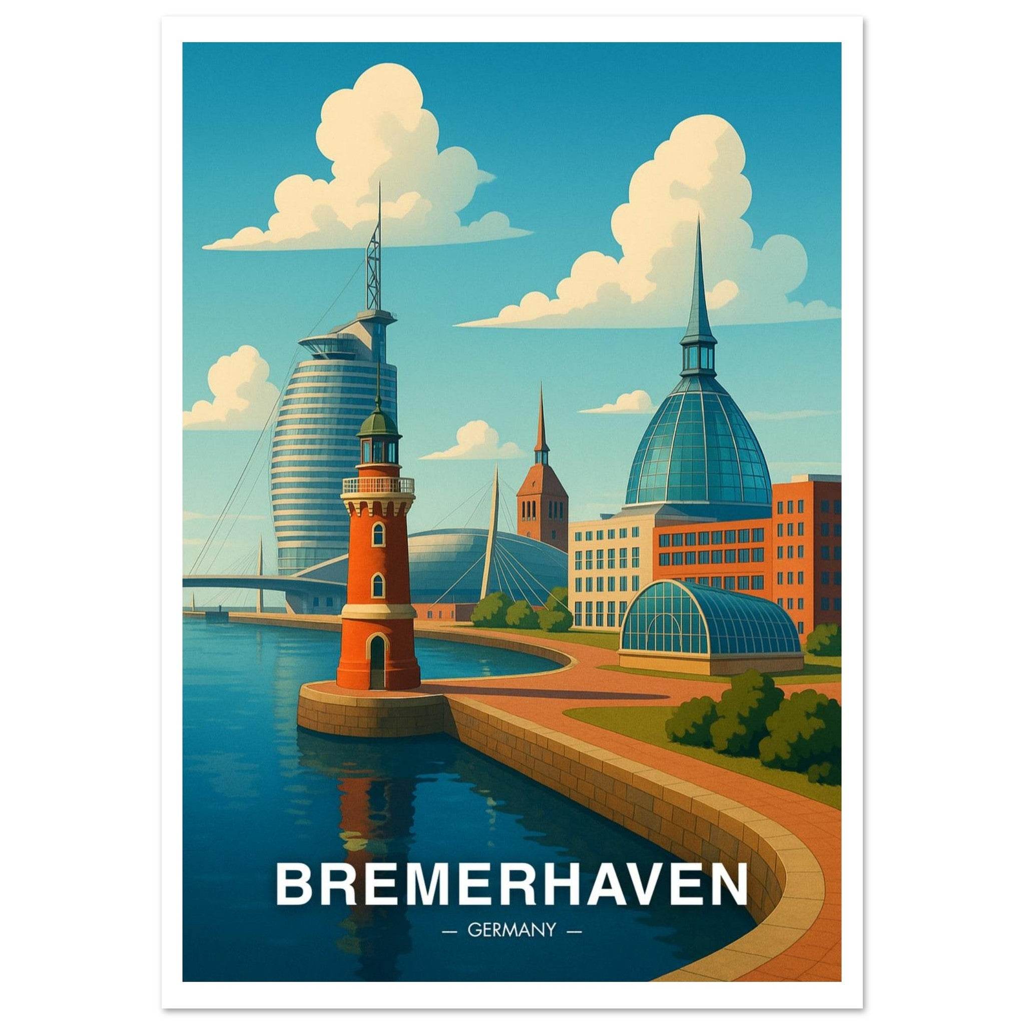 Bremerhaven Poster - Geoprints