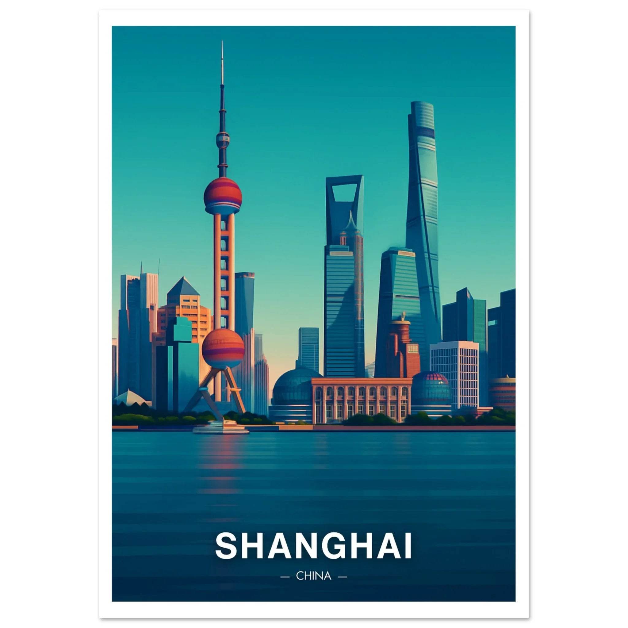Shanghai Poster - Geoprints