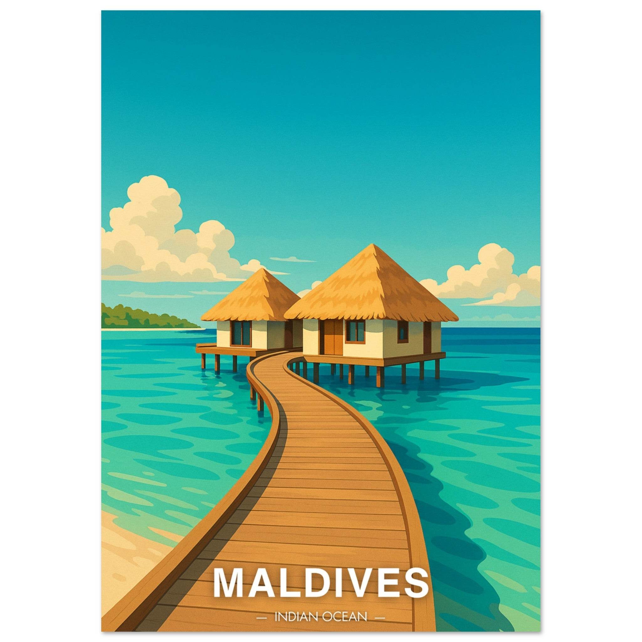 Malediven Poster - Geoprints