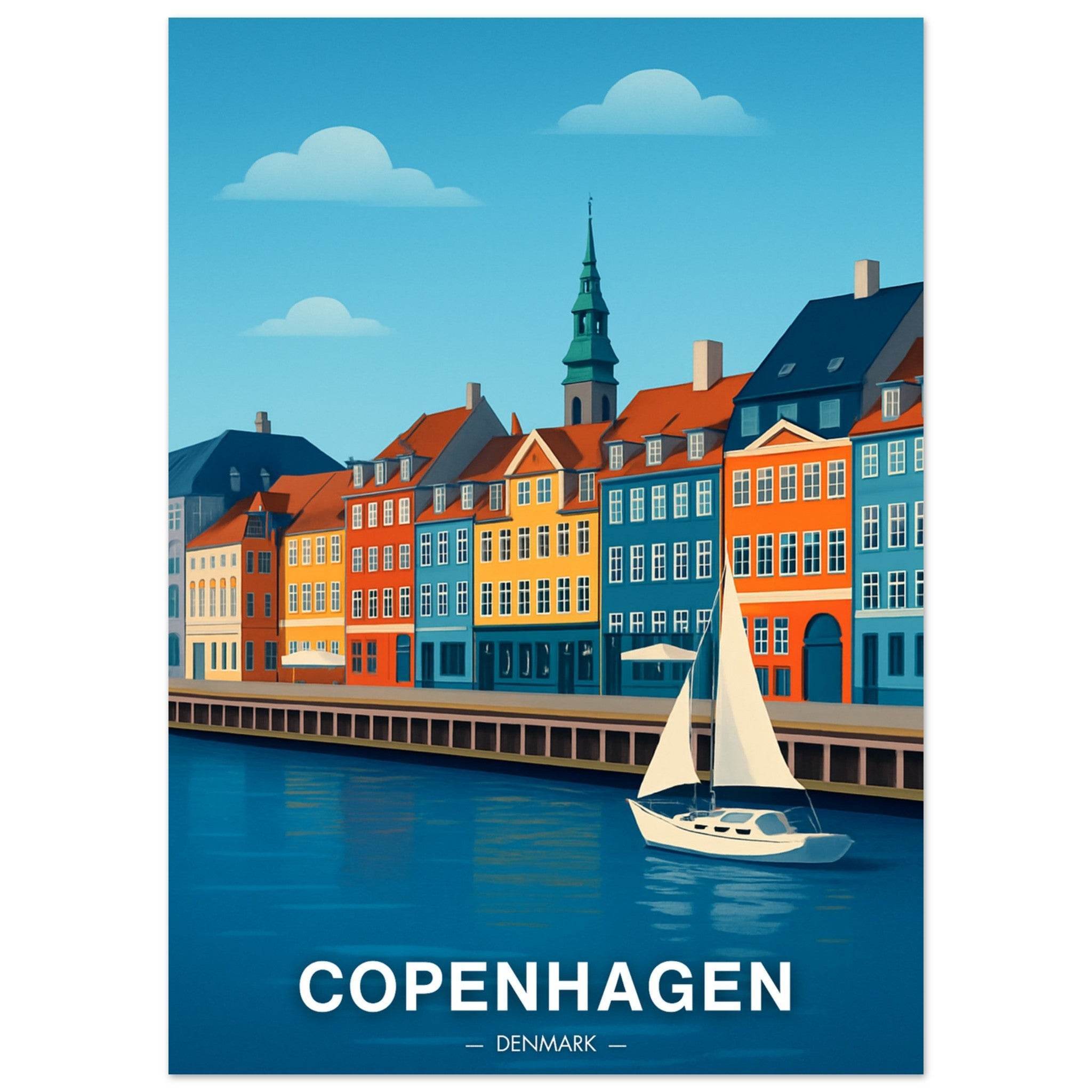 Kopenhagen Poster - Geoprints