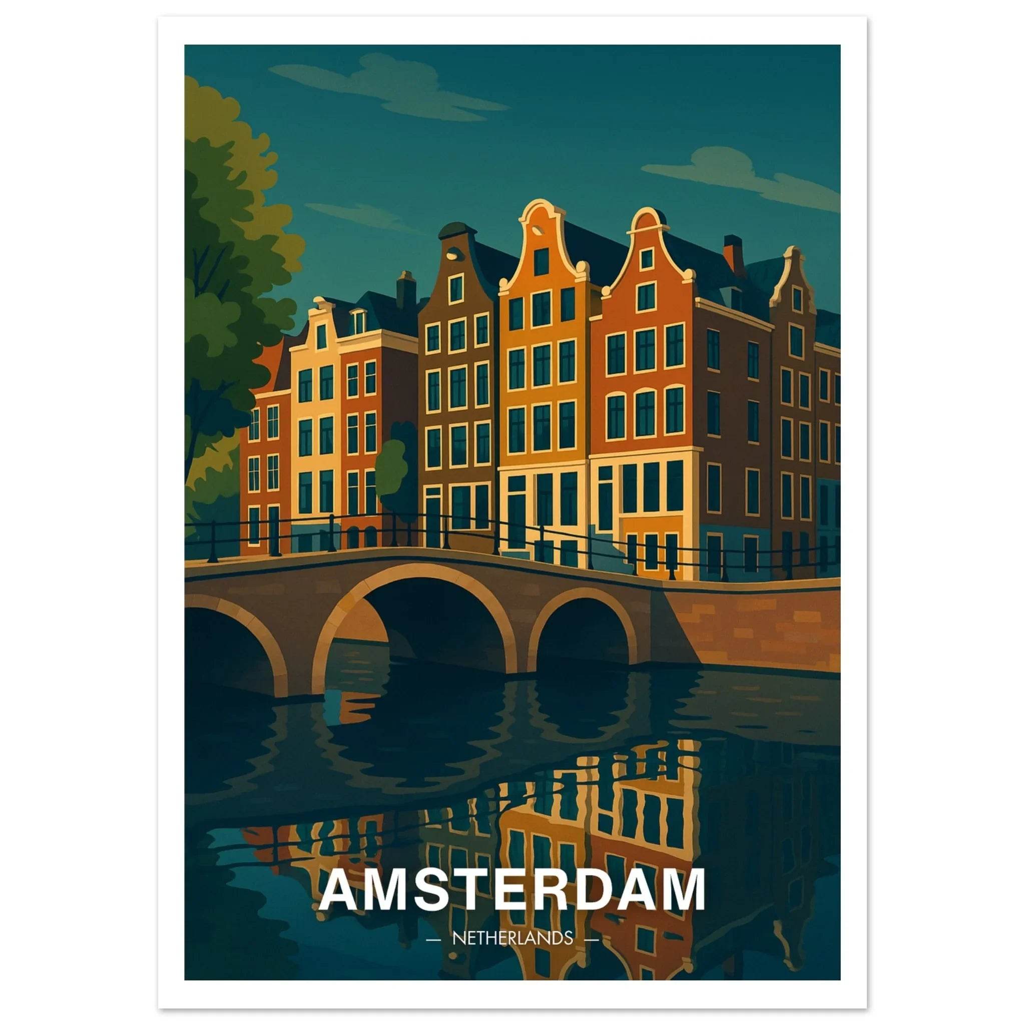 Amsterdam Poster - Geoprints