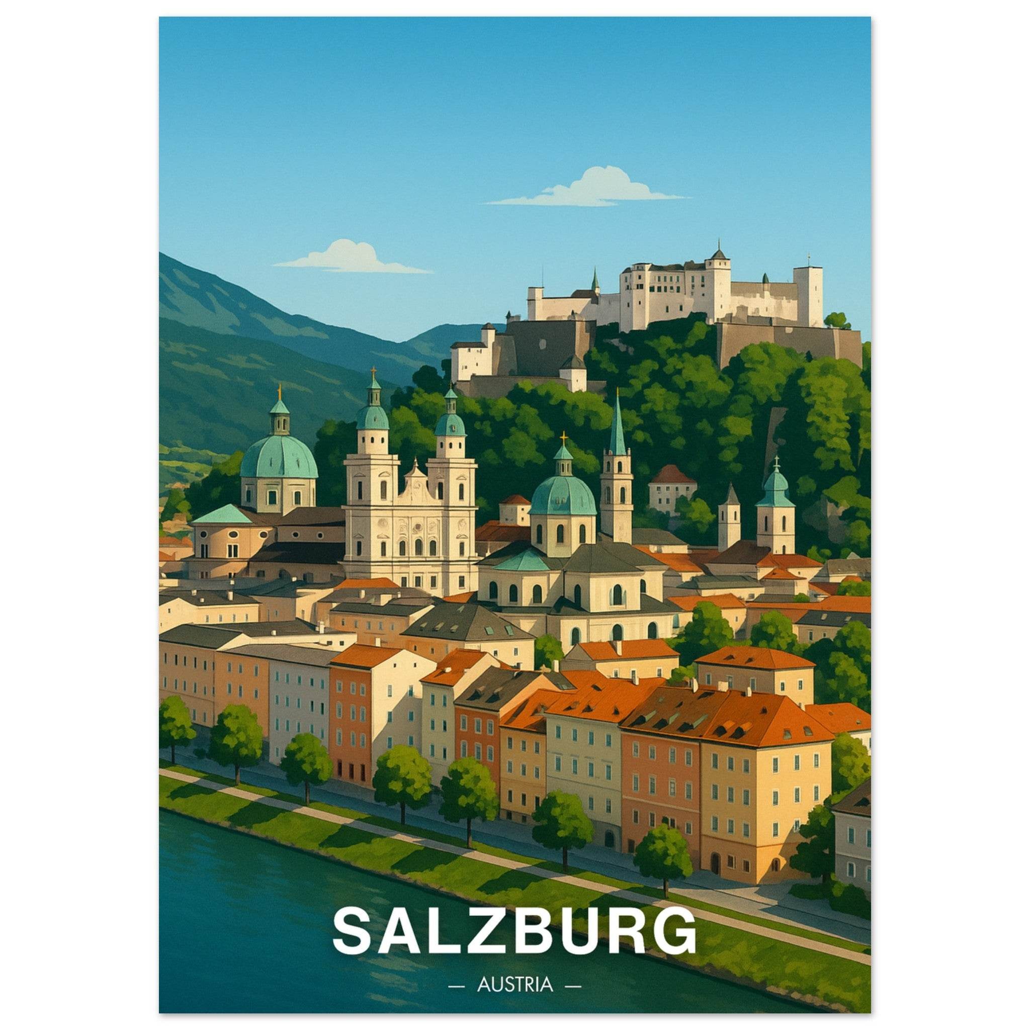 Salzburg Poster - Geoprints