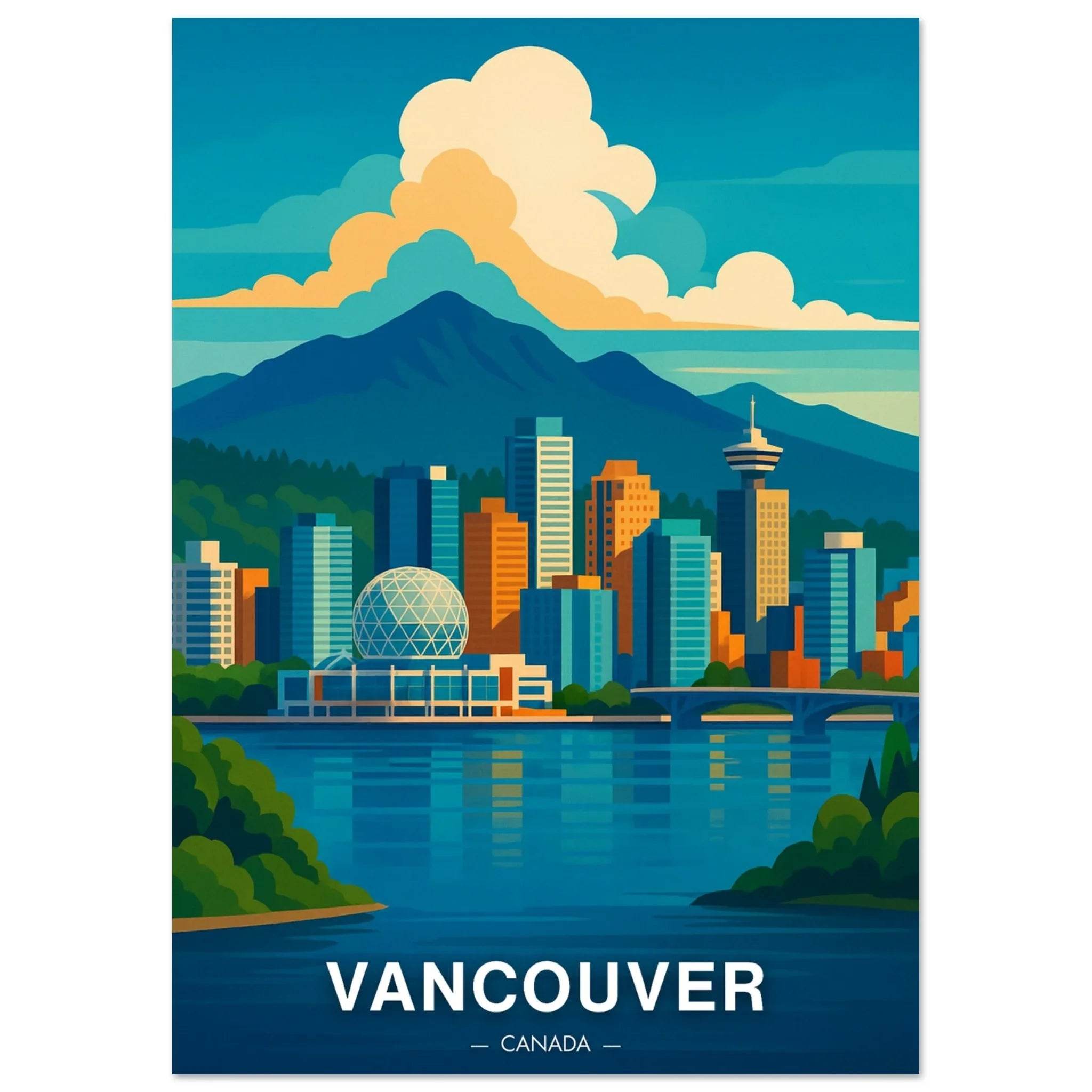 Vancouver Poster - Geoprints