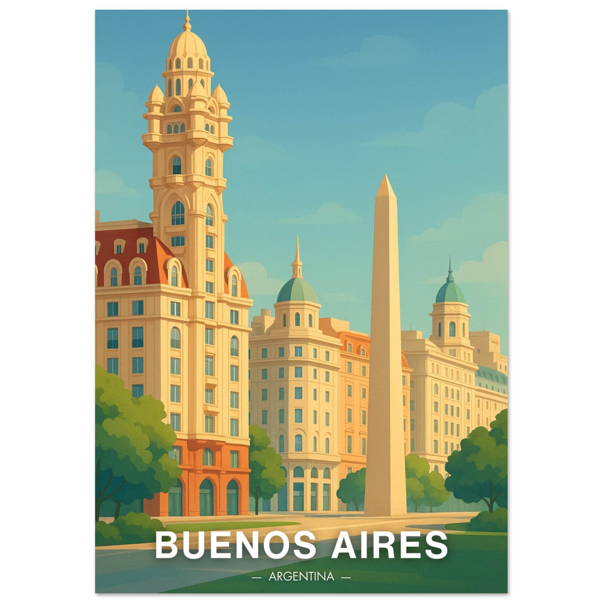 Buenos Aires Poster - Geoprints