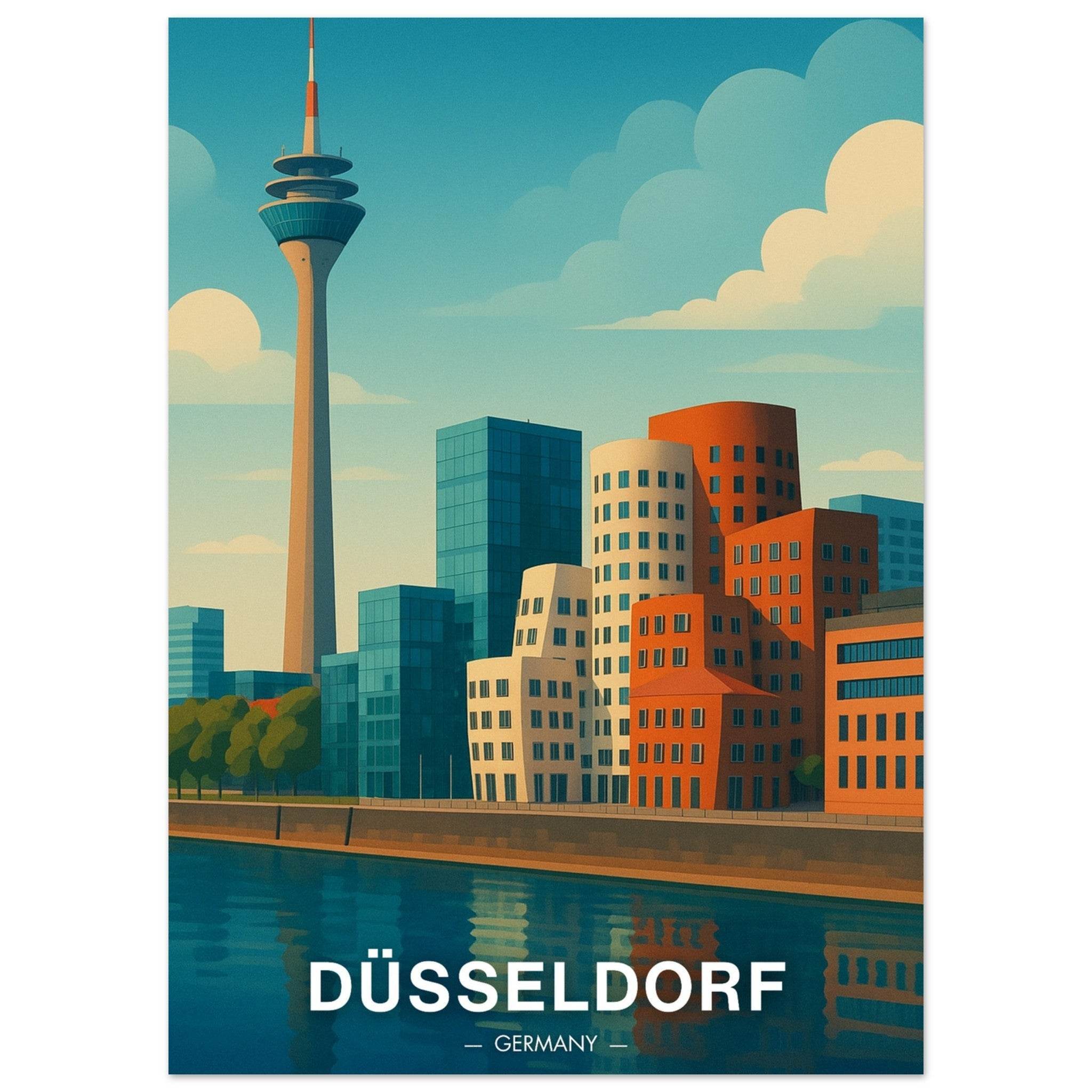 Düsseldorf Poster - Geoprints
