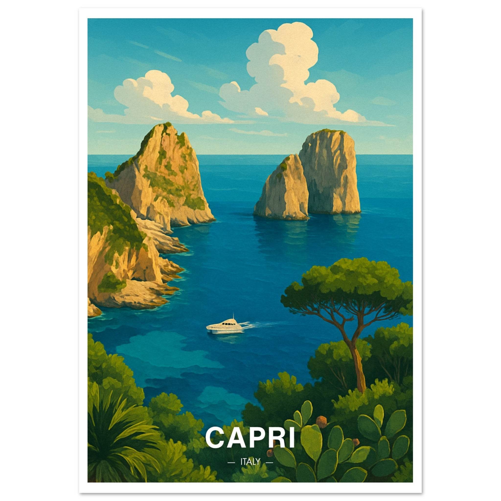 Capri Poster - Geoprints