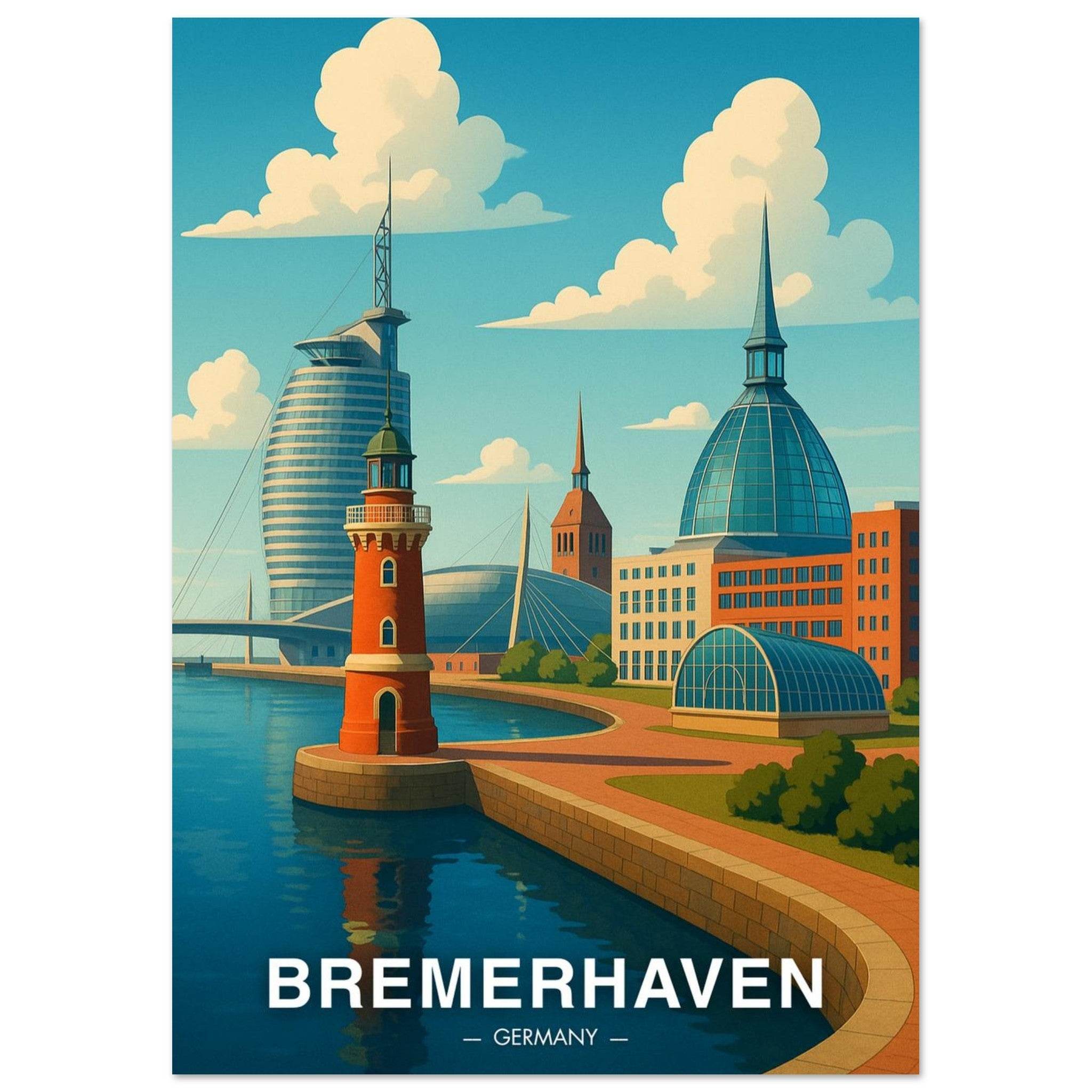 Bremerhaven Poster - Geoprints