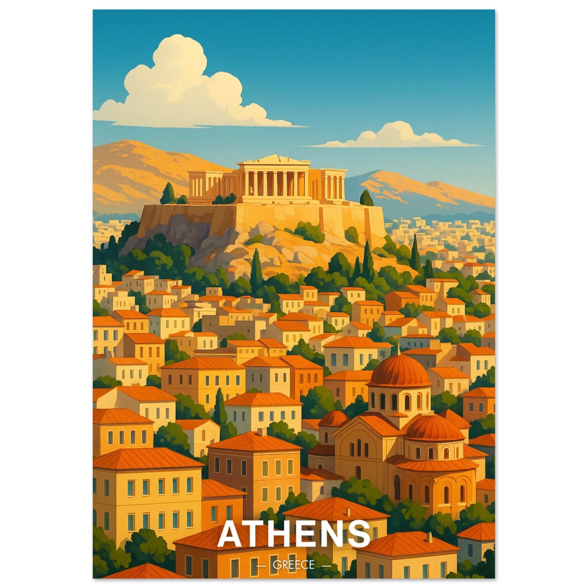 Athen Poster - Geoprints
