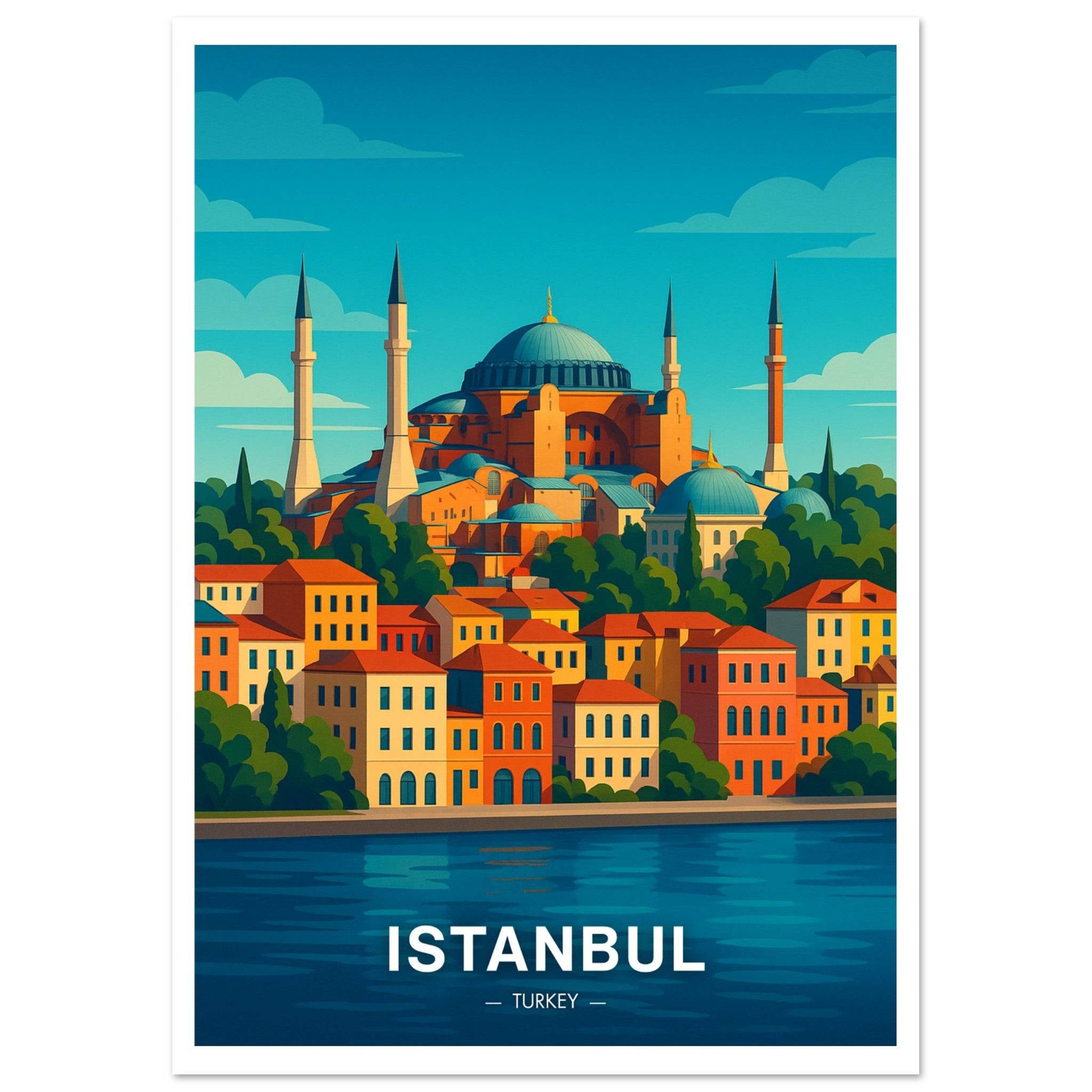 Istanbul Poster - Geoprints