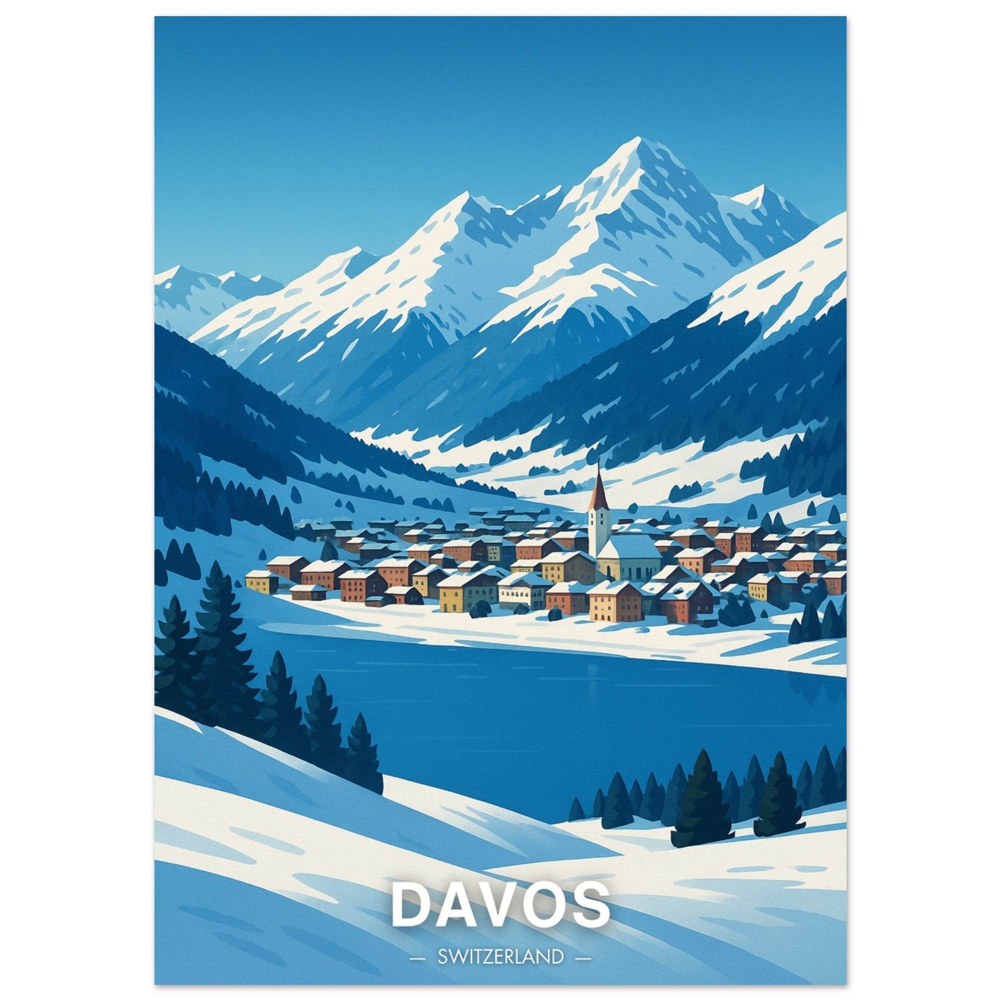 Davos Poster - Geoprints