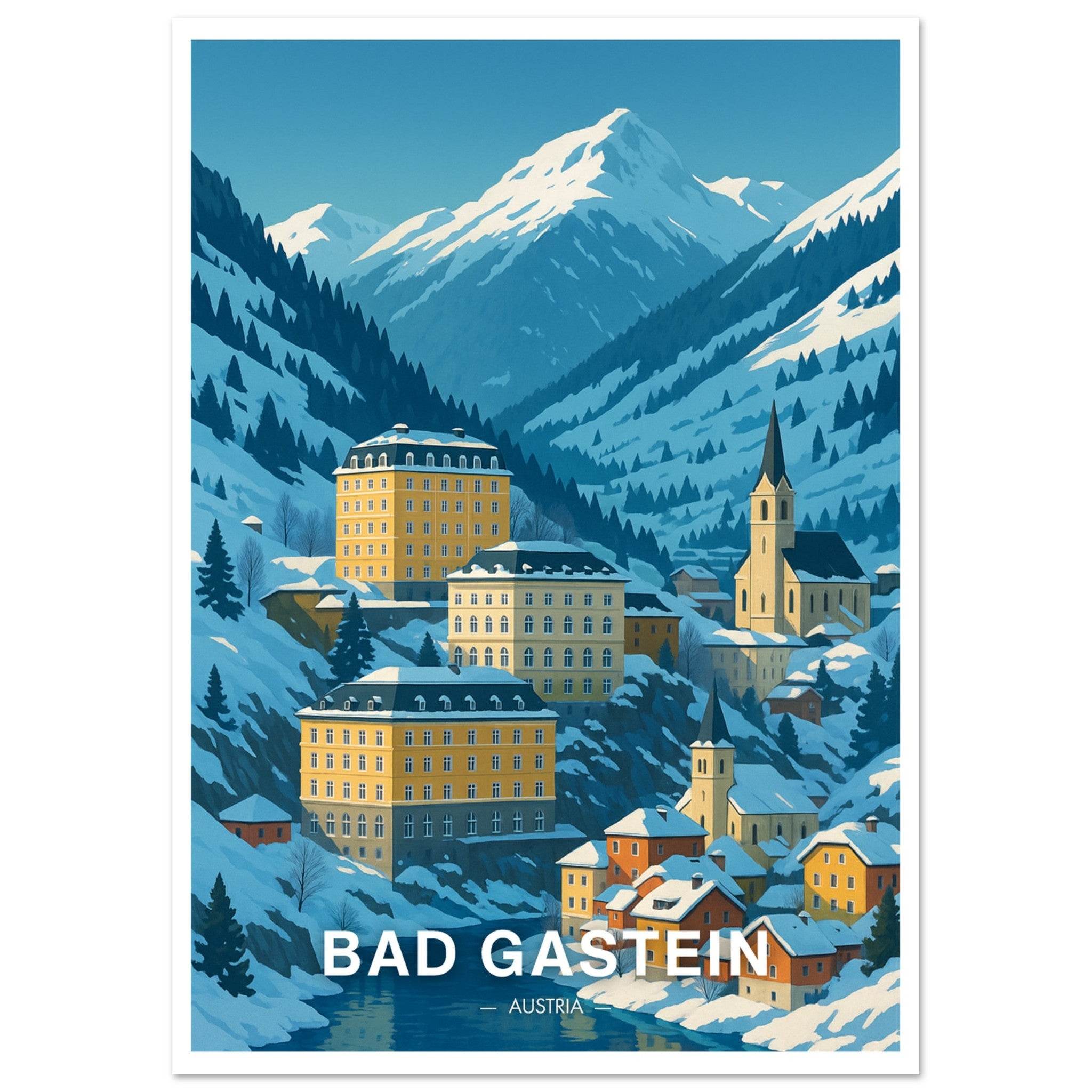 Bad Gastein Poster - Geoprints