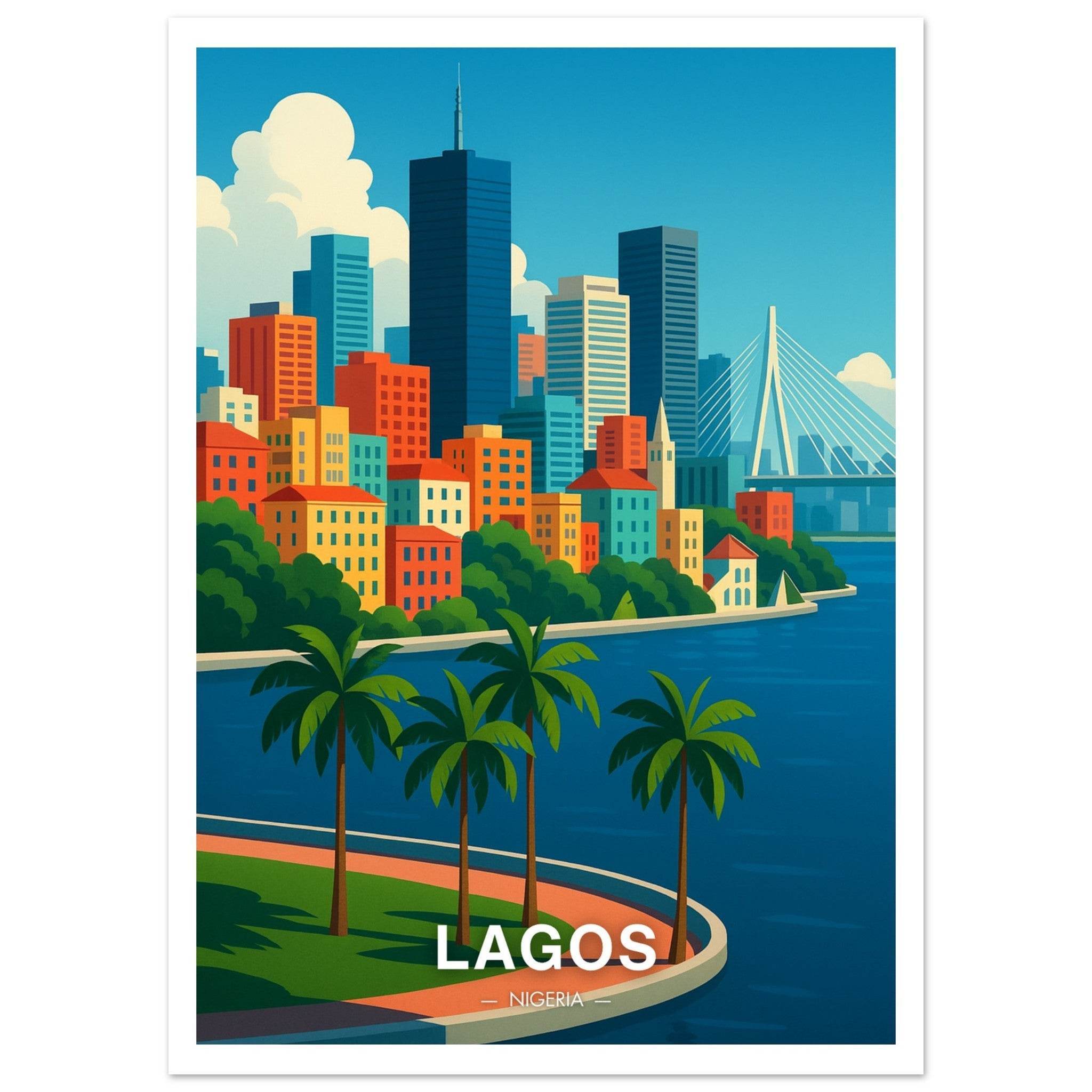 Lagos Poster - Geoprints