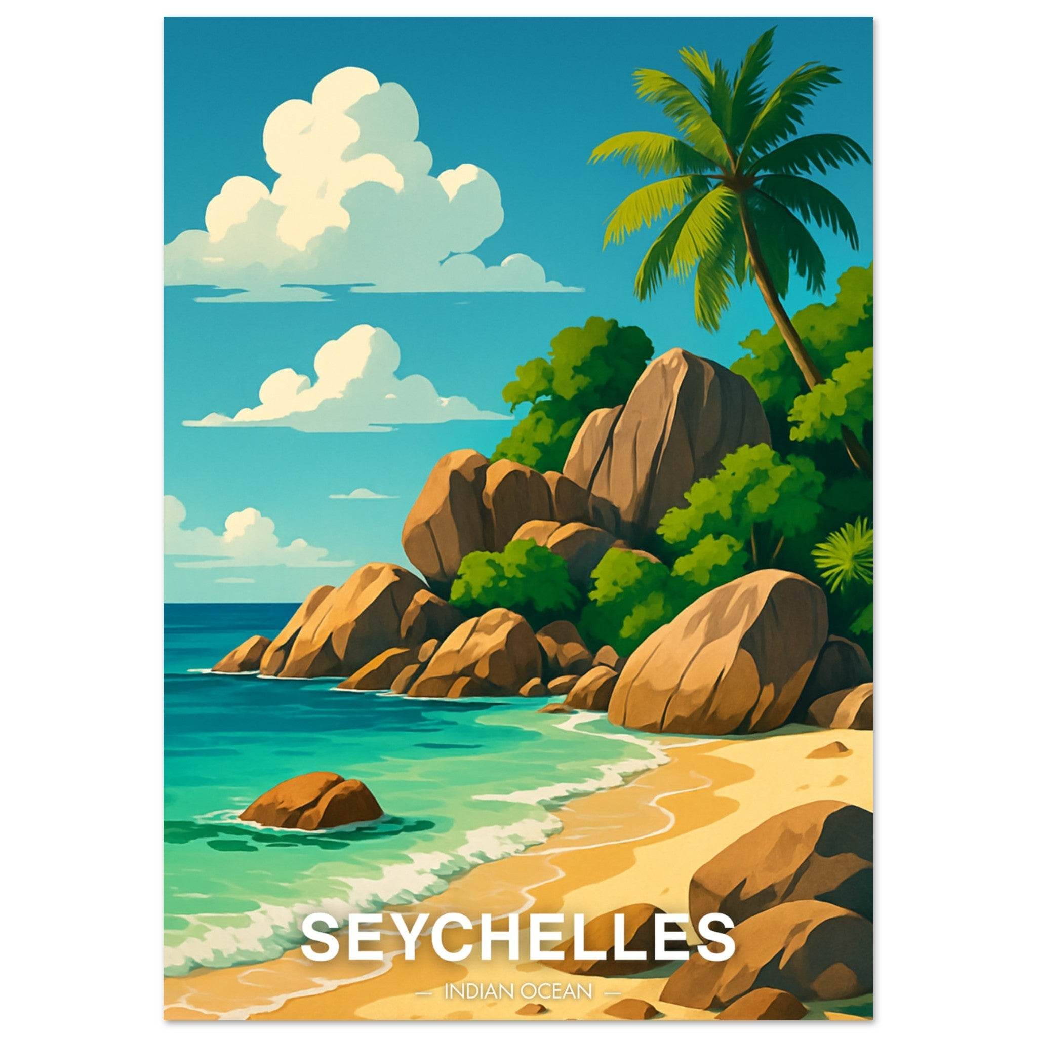 Seychelles Poster - Geoprints