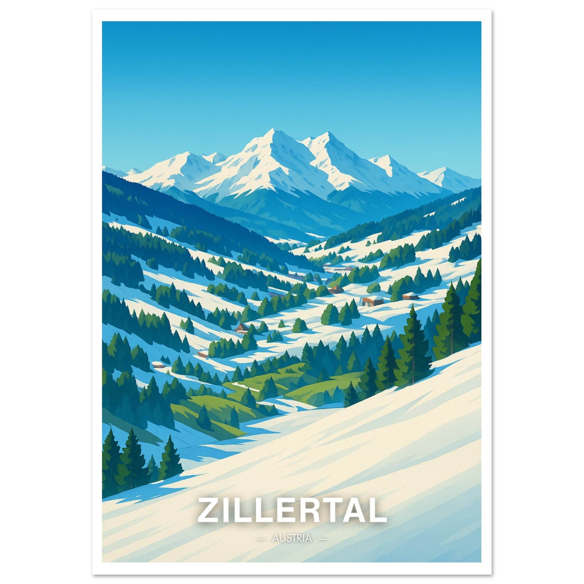 Zillertal Poster - Geoprints
