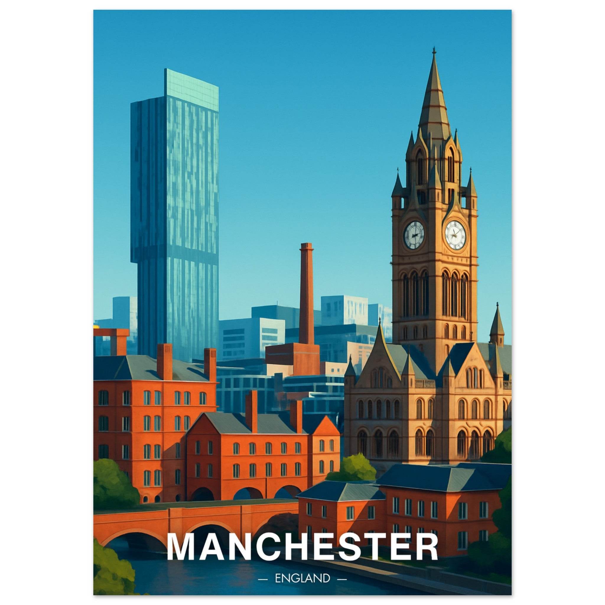 Manchester Poster - Geoprints