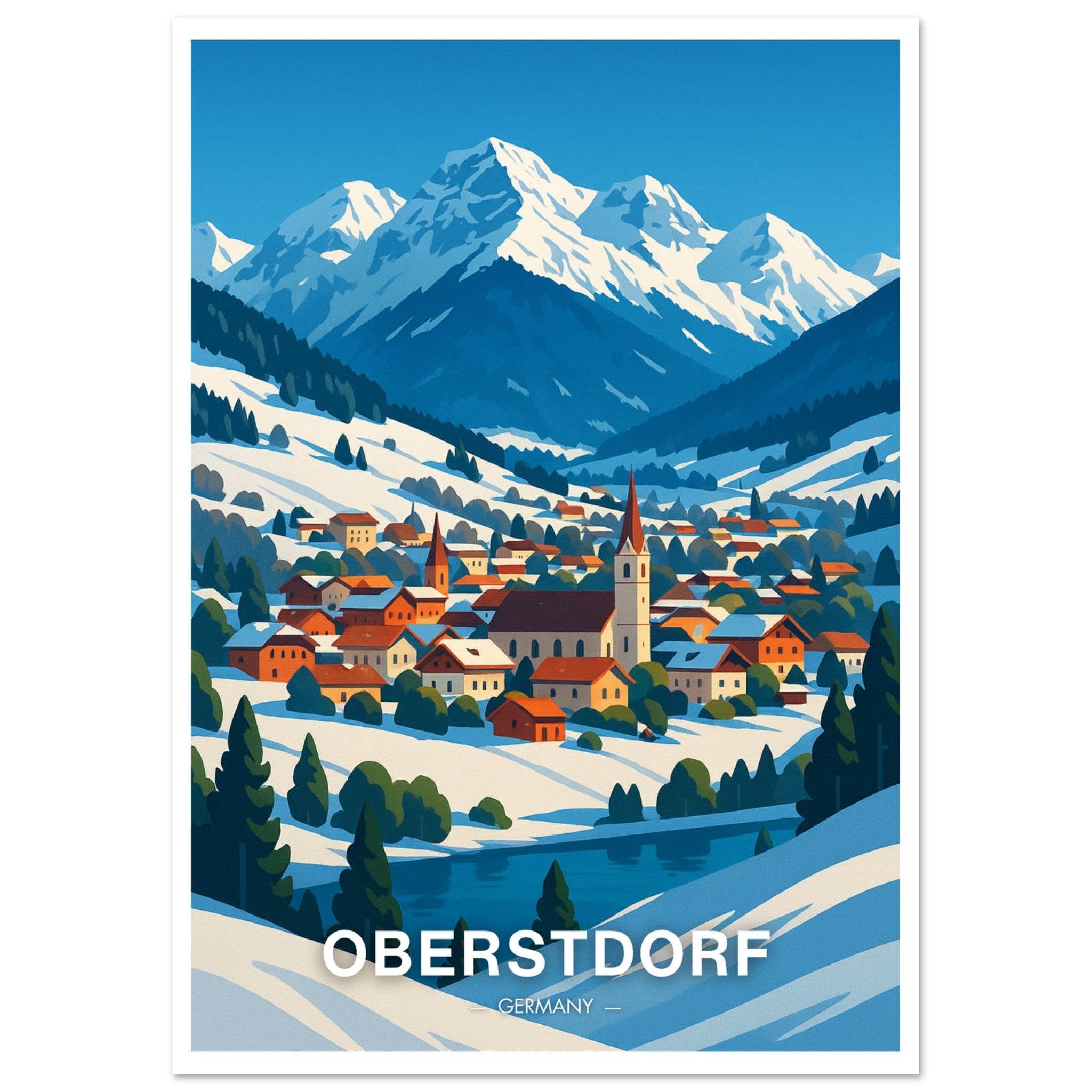 Oberstdorf Poster - Geoprints