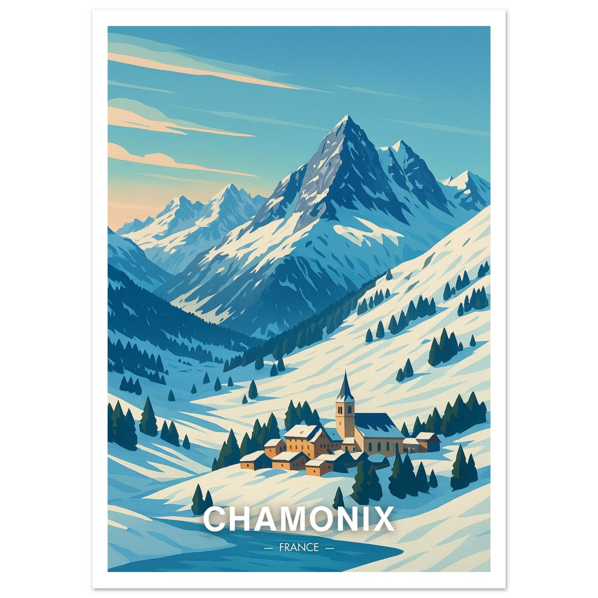 Chamonix Poster - Geoprints