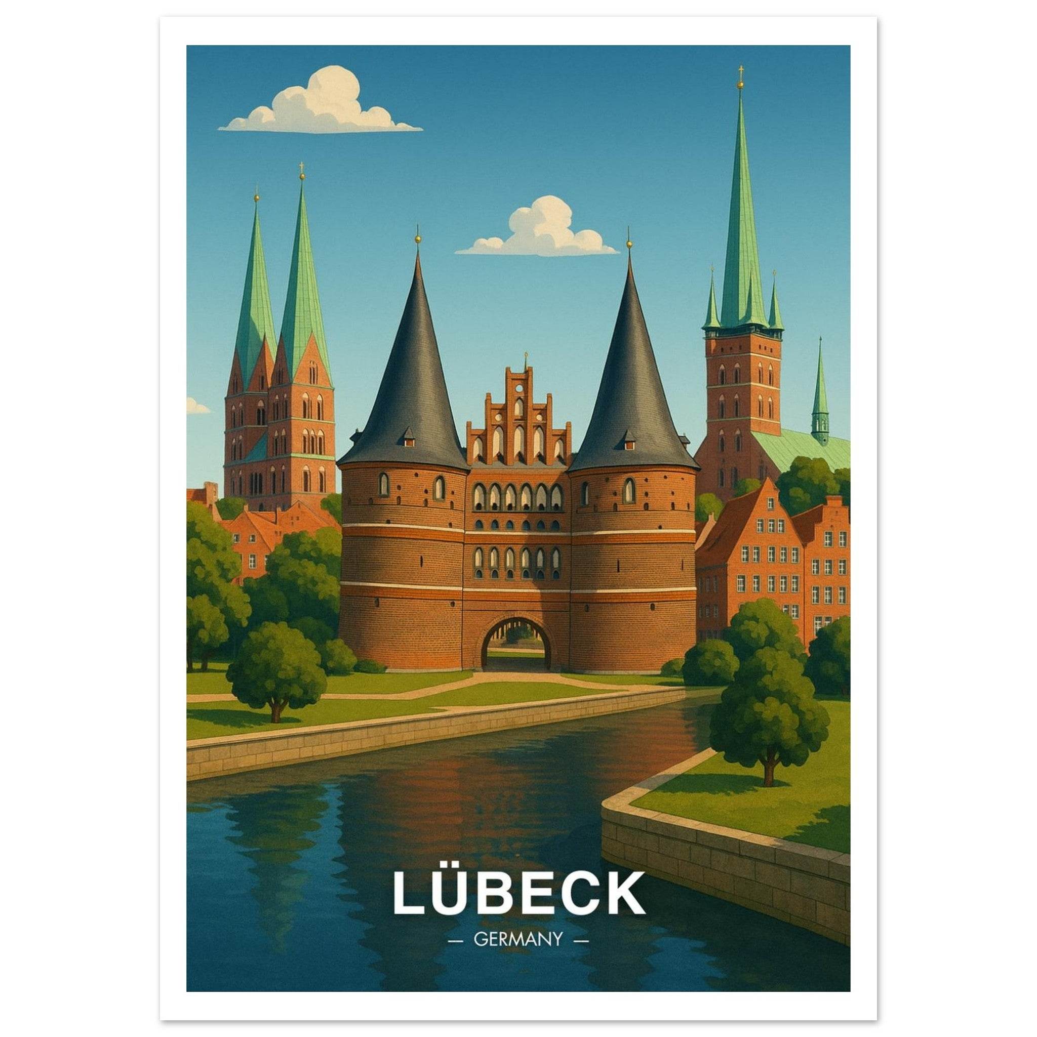Lübeck Poster - Geoprints