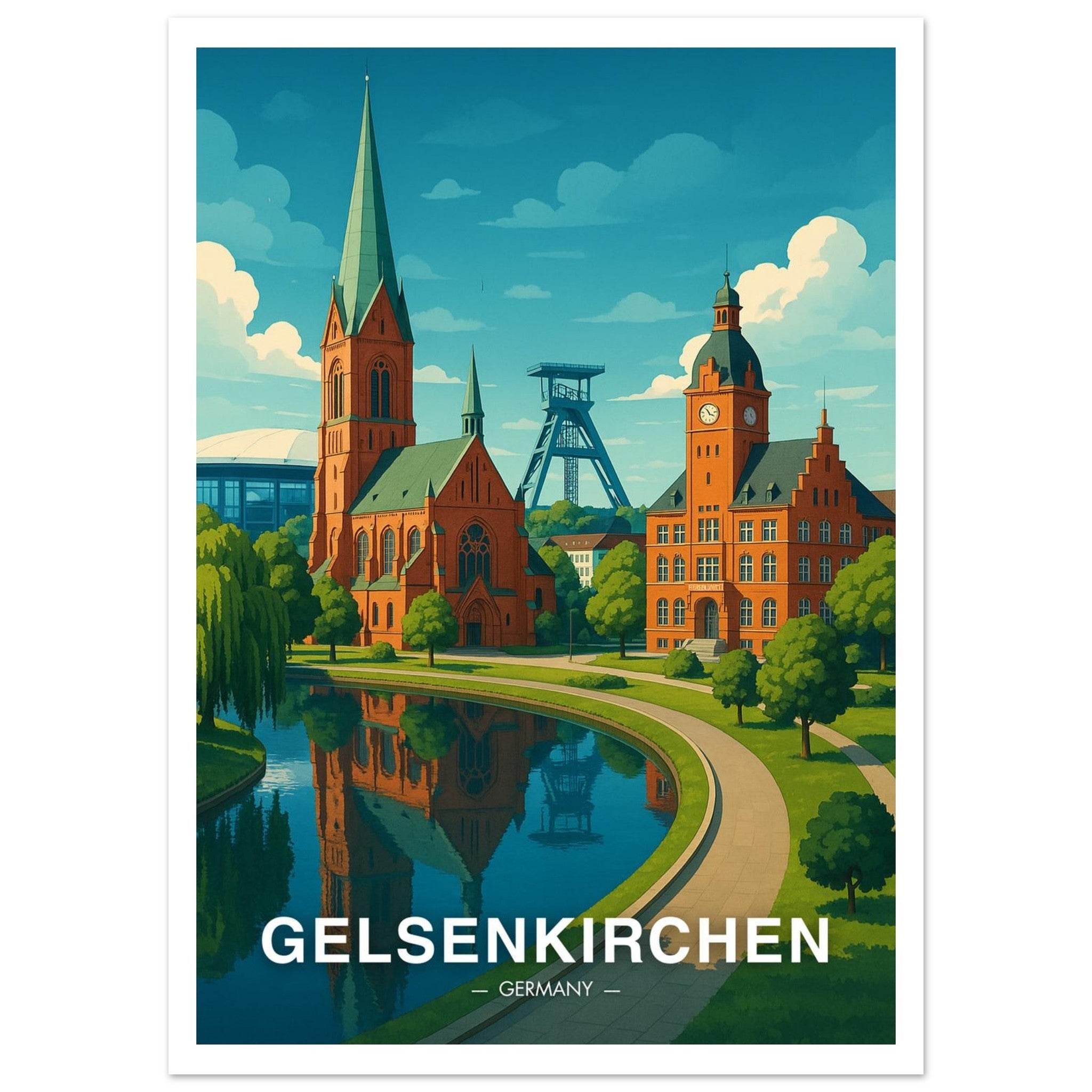 Gelsenkirchen Poster - Geoprints