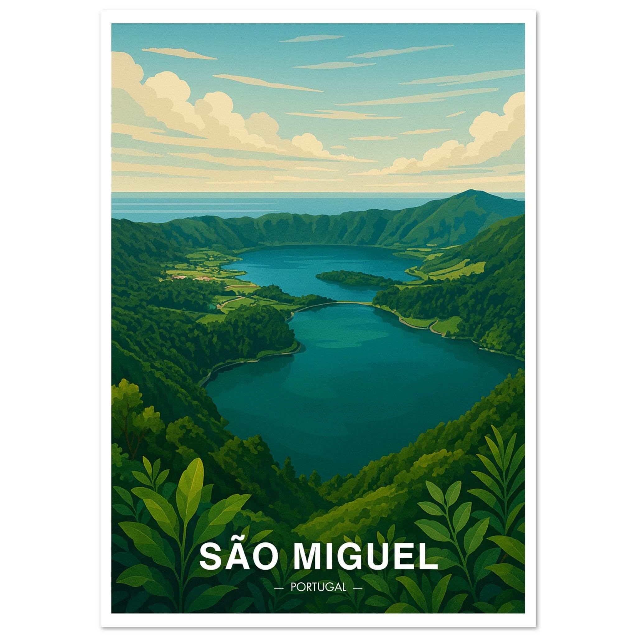 Sao Miguel Poster - Geoprints