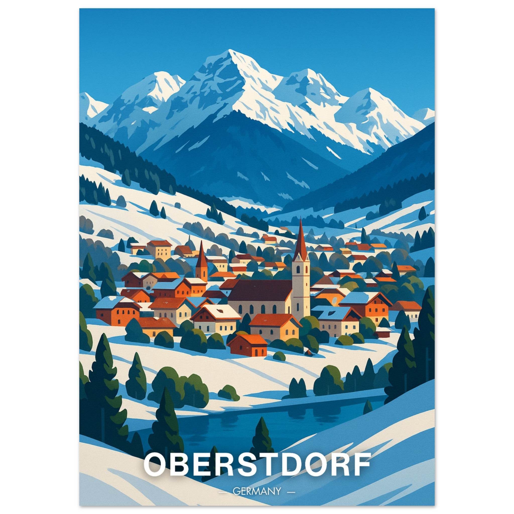 Oberstdorf Poster - Geoprints