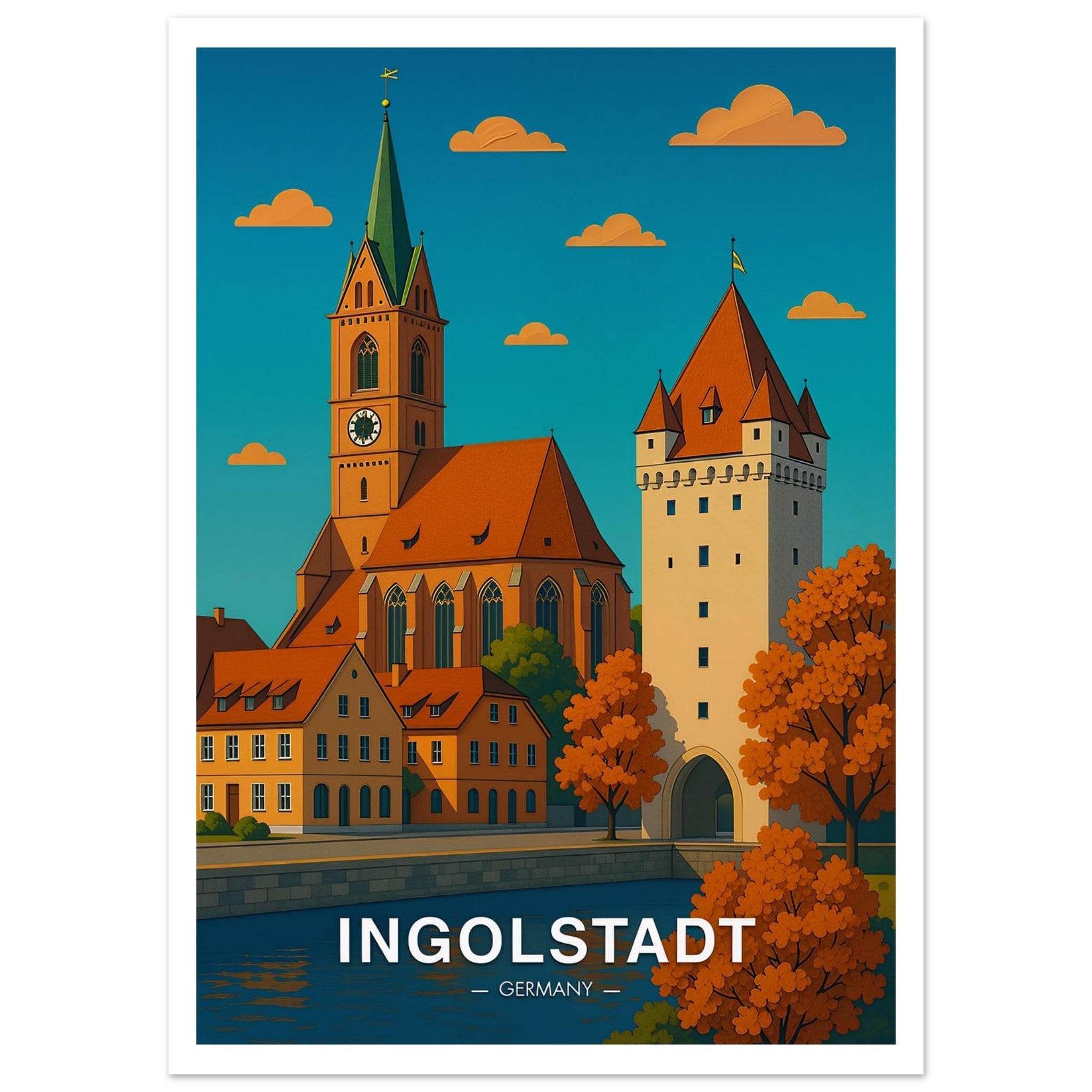 Ingolstadt Poster - Geoprints