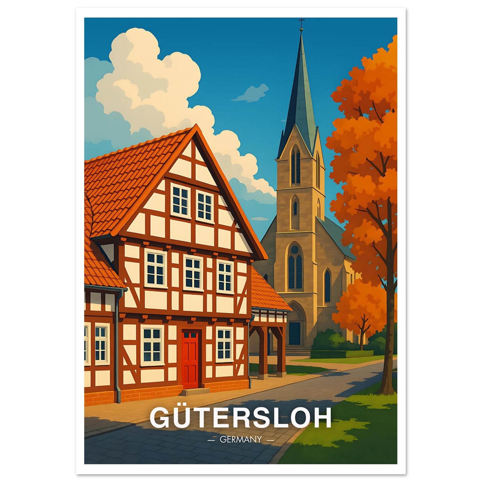 Gütersloh Poster - Geoprints