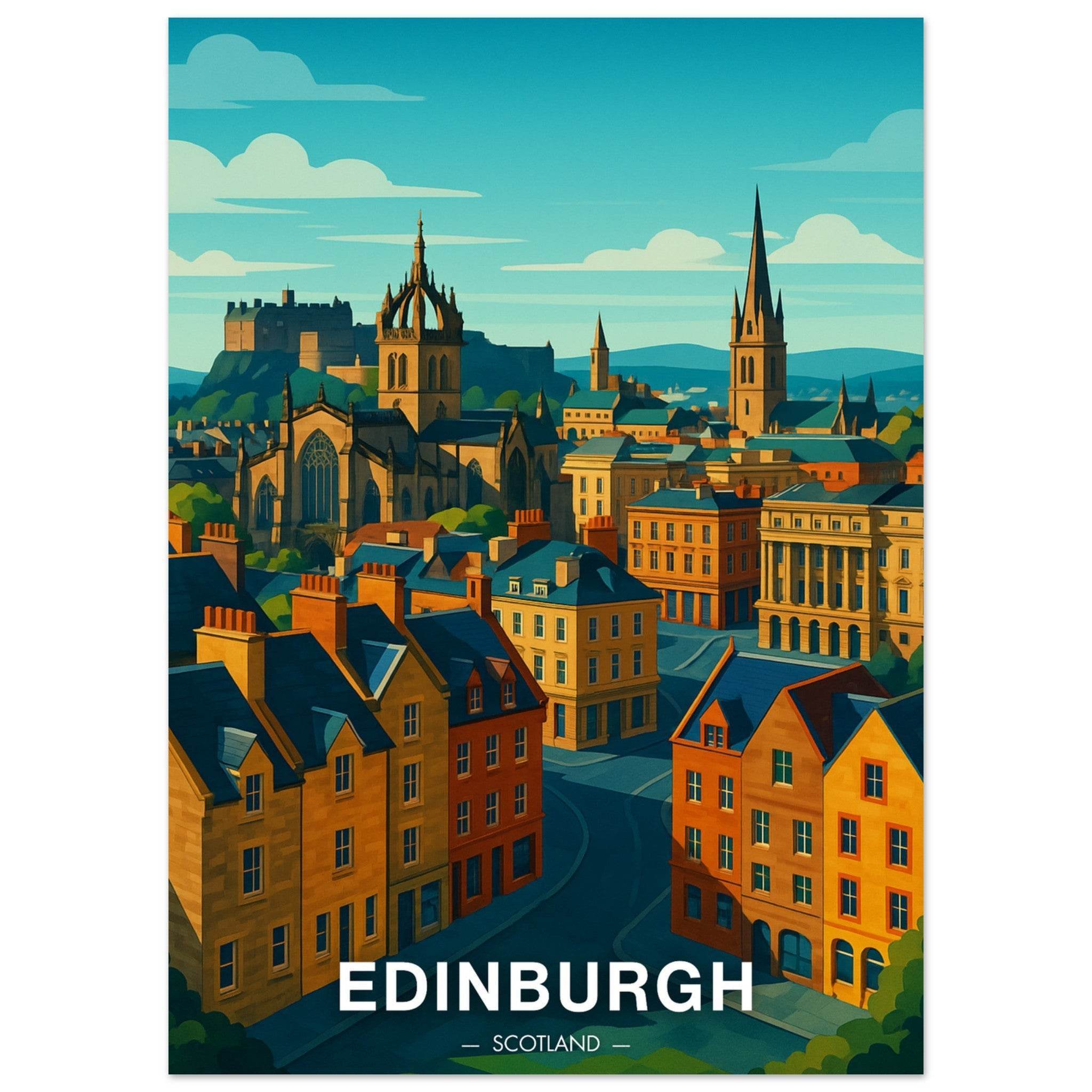 Edinburgh Poster - Geoprints