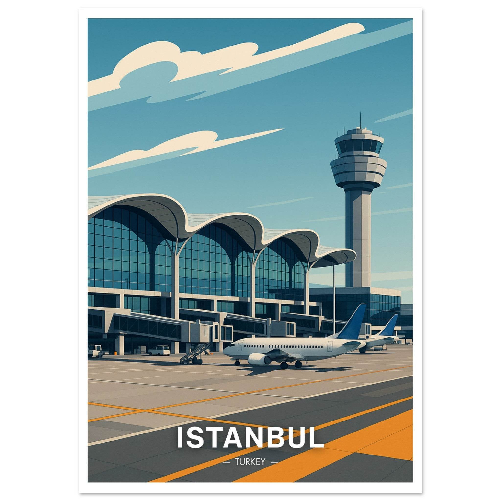 Istanbul Flughafen Poster - Geoprints