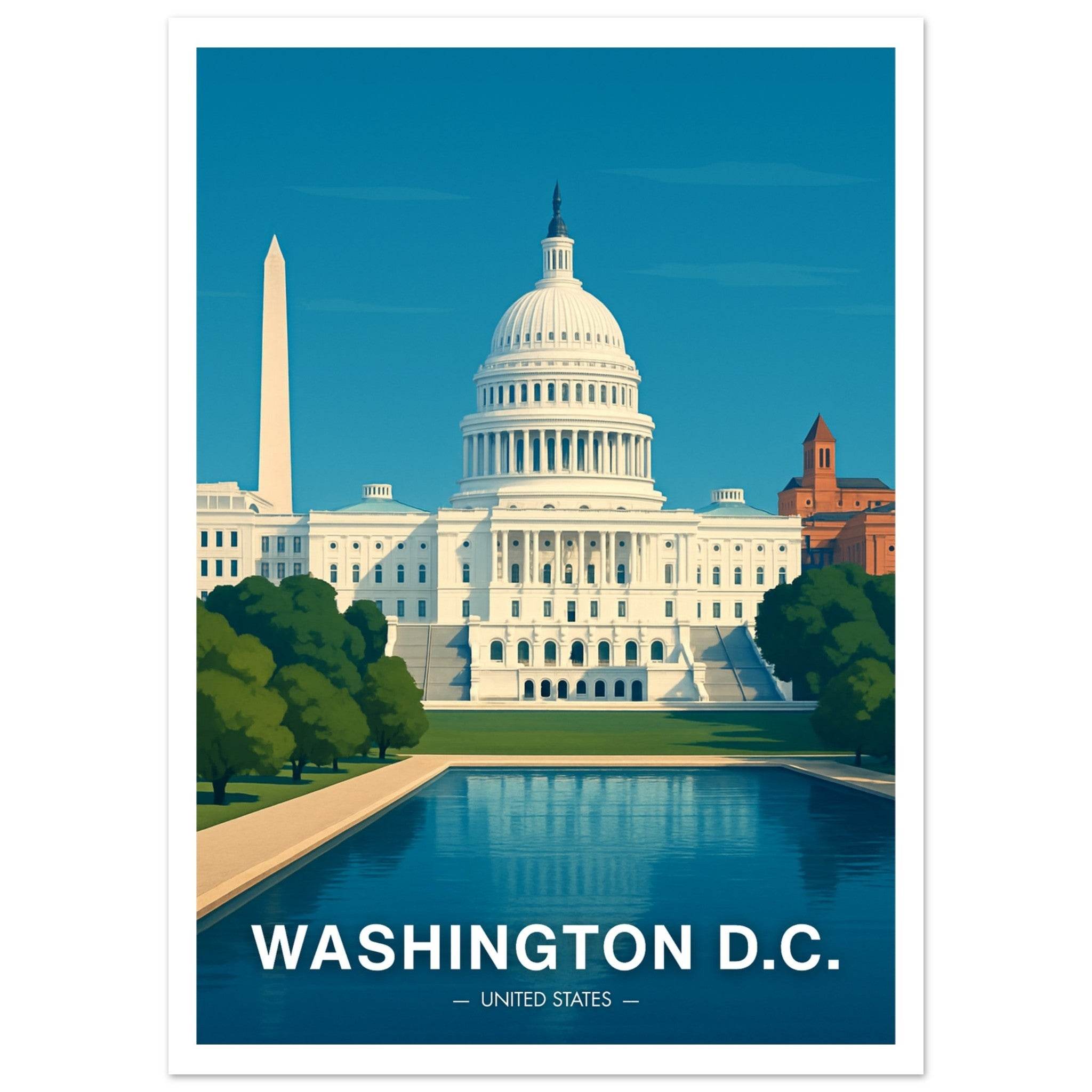 Washington D.C. Poster - Geoprints