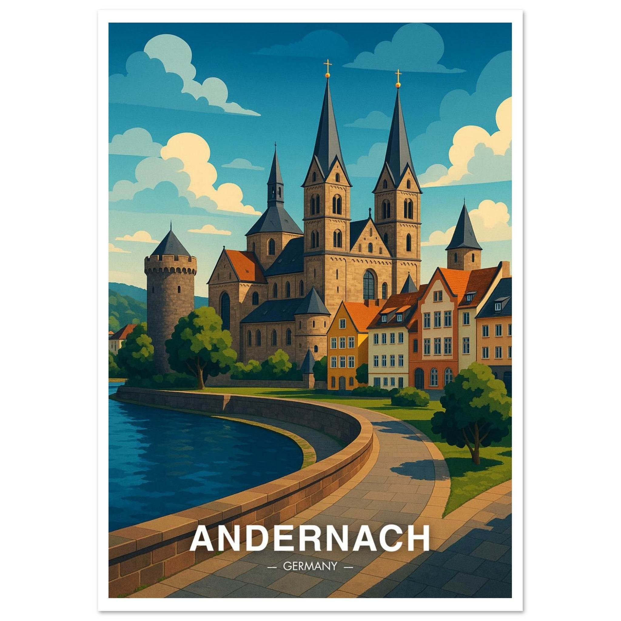 Andernach Poster - Geoprints