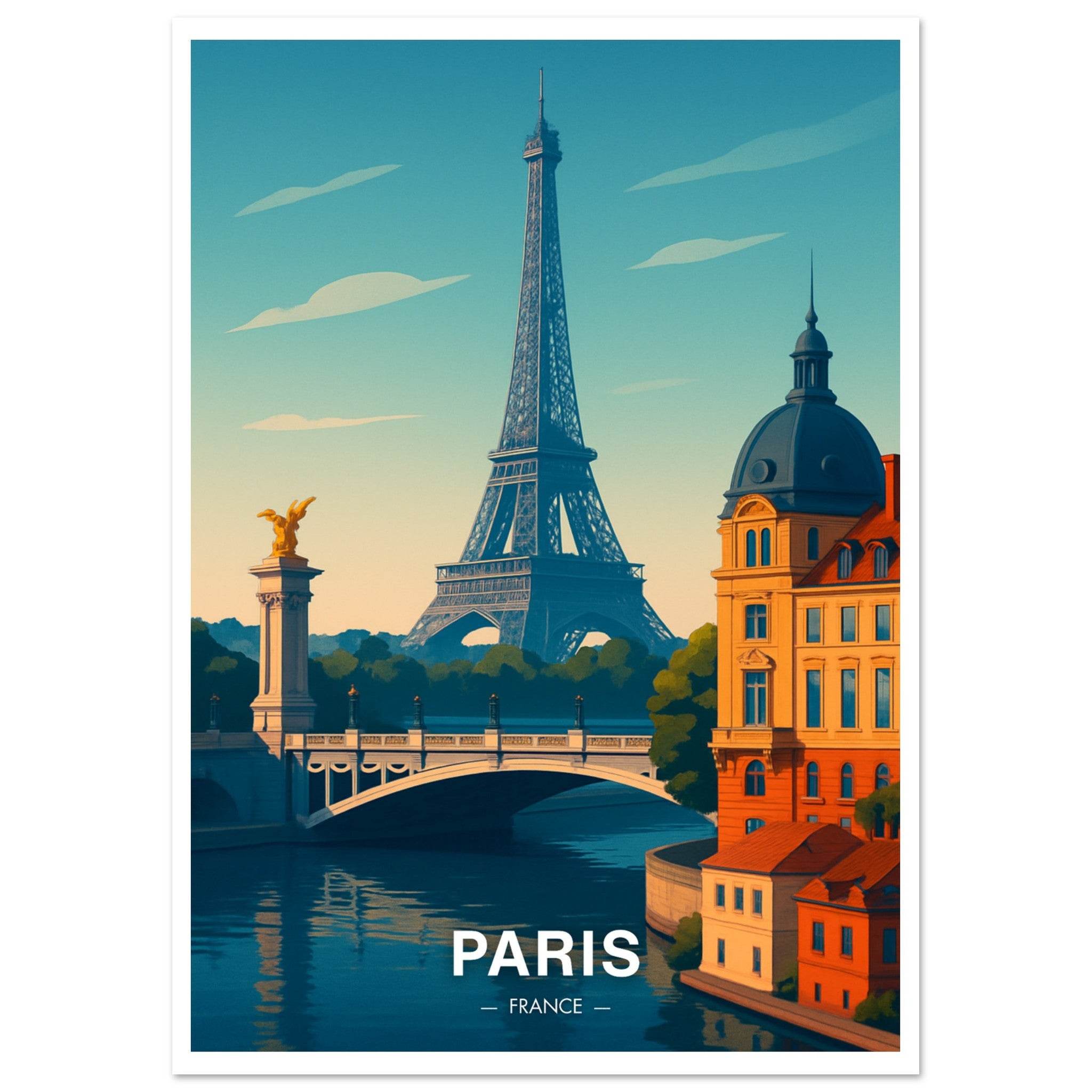 Paris Poster - Geoprints