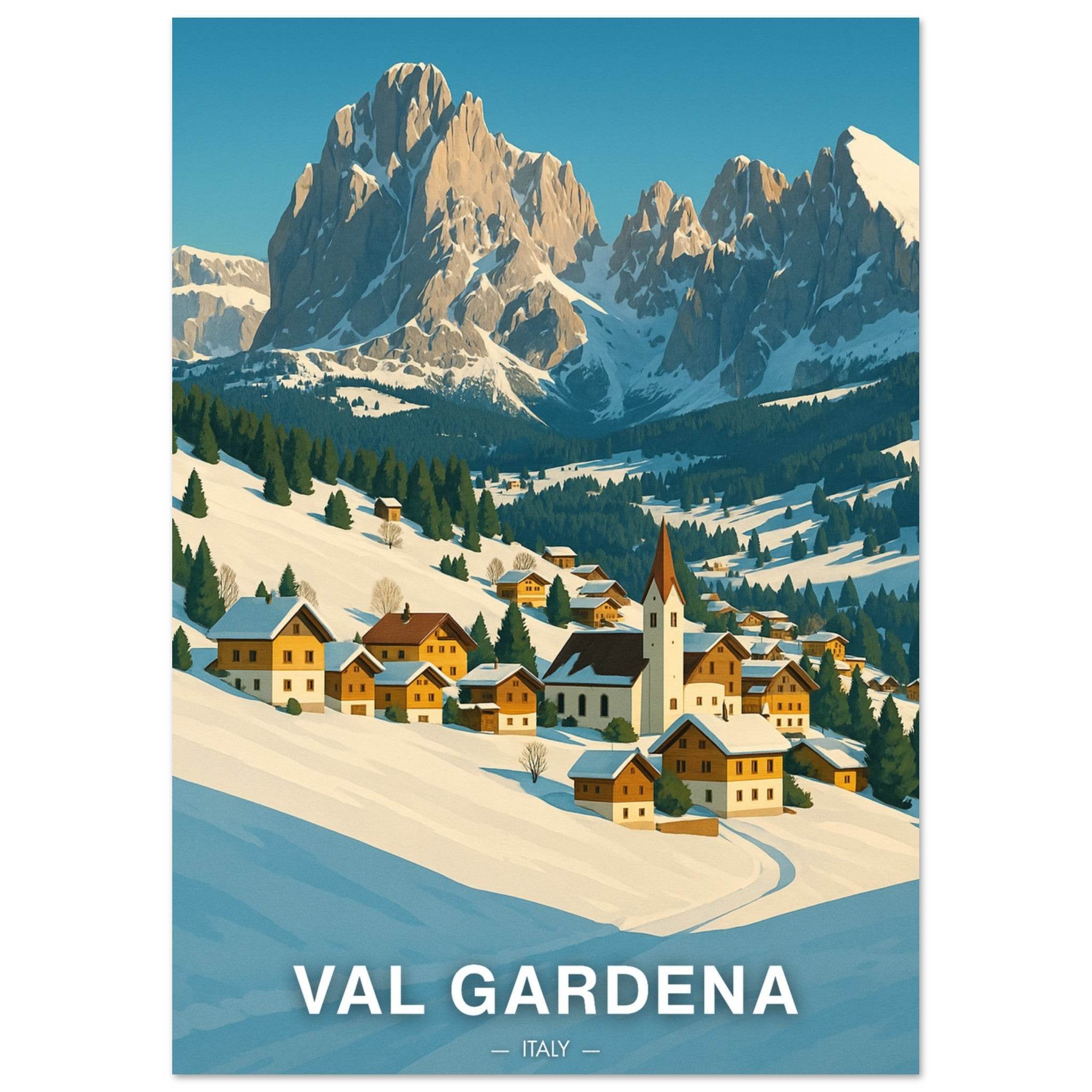Val Gardena Poster - Geoprints