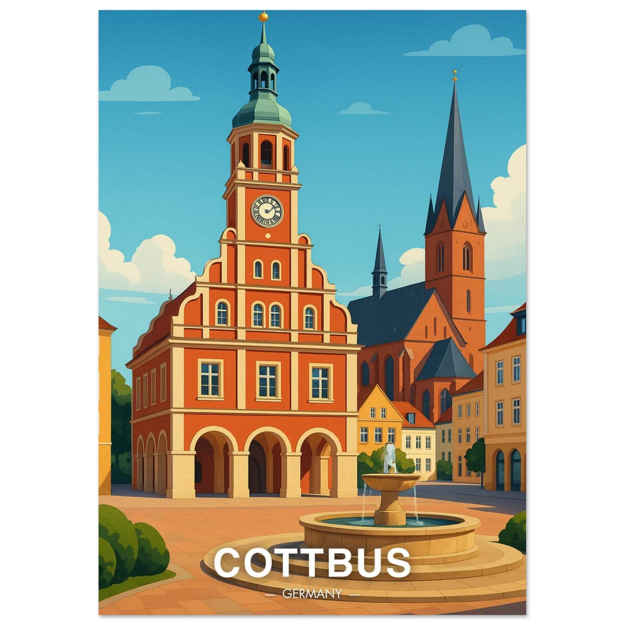 Cottbus Poster - Geoprints