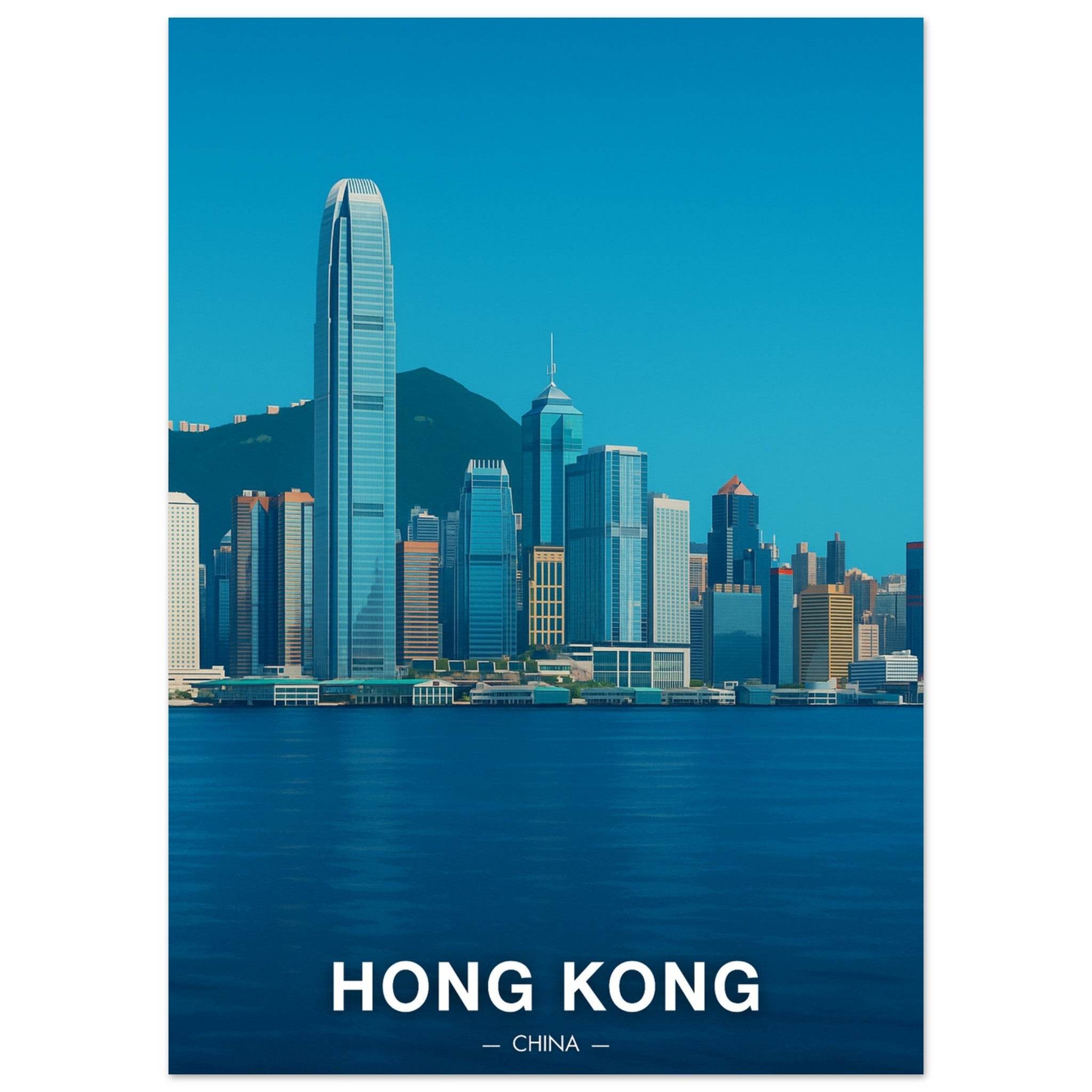 Hong Kong Poster - Geoprints