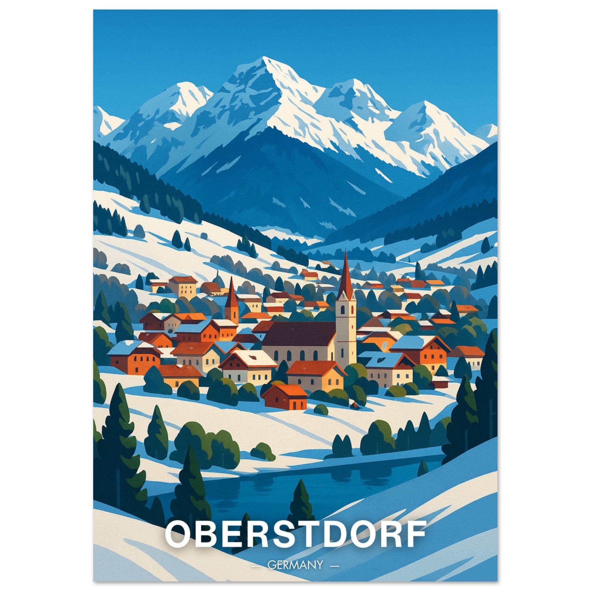 Oberstdorf Poster - Geoprints