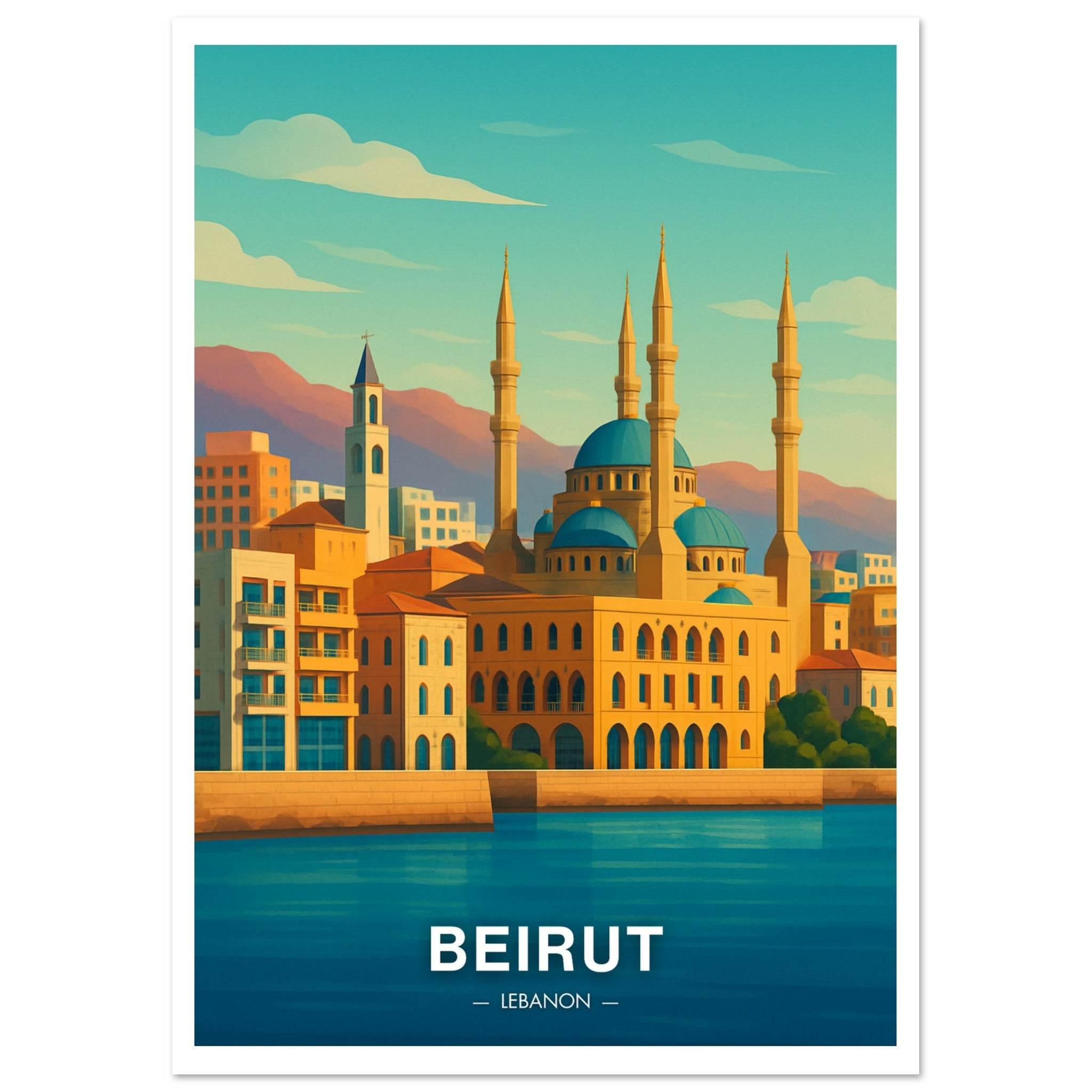 Beirut Poster - Geoprints