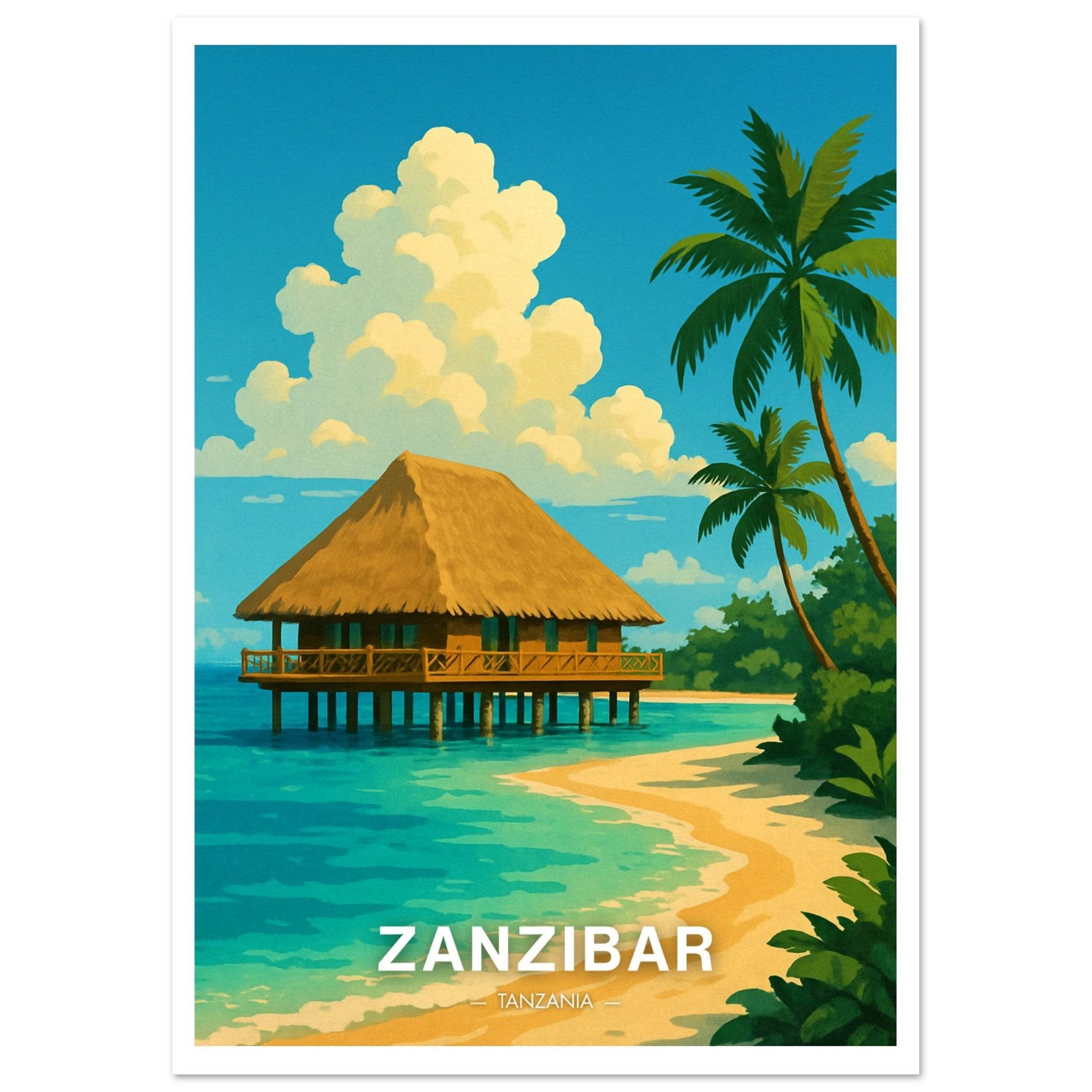 Zanzibar Poster - Geoprints