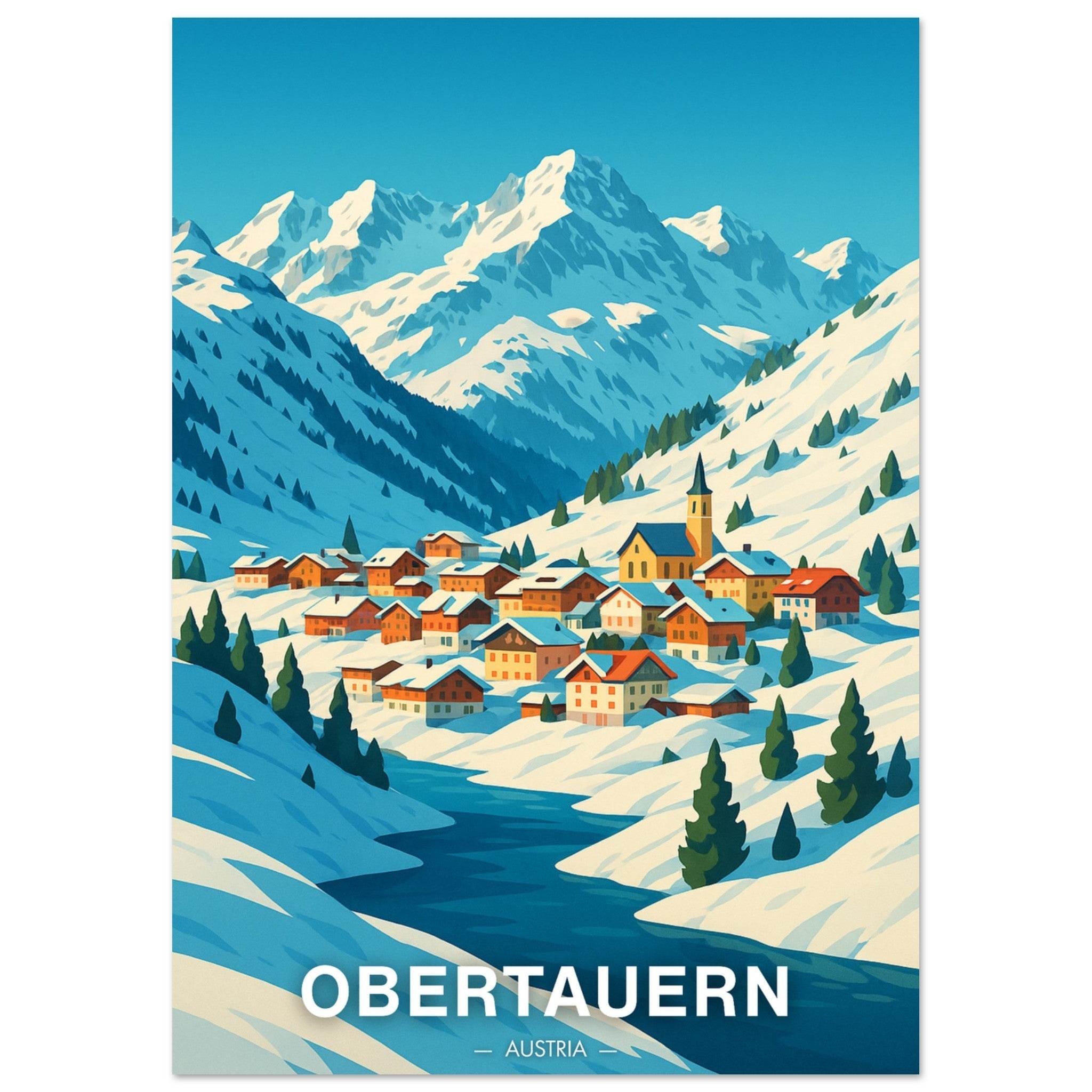 Obertauern Poster - Geoprints
