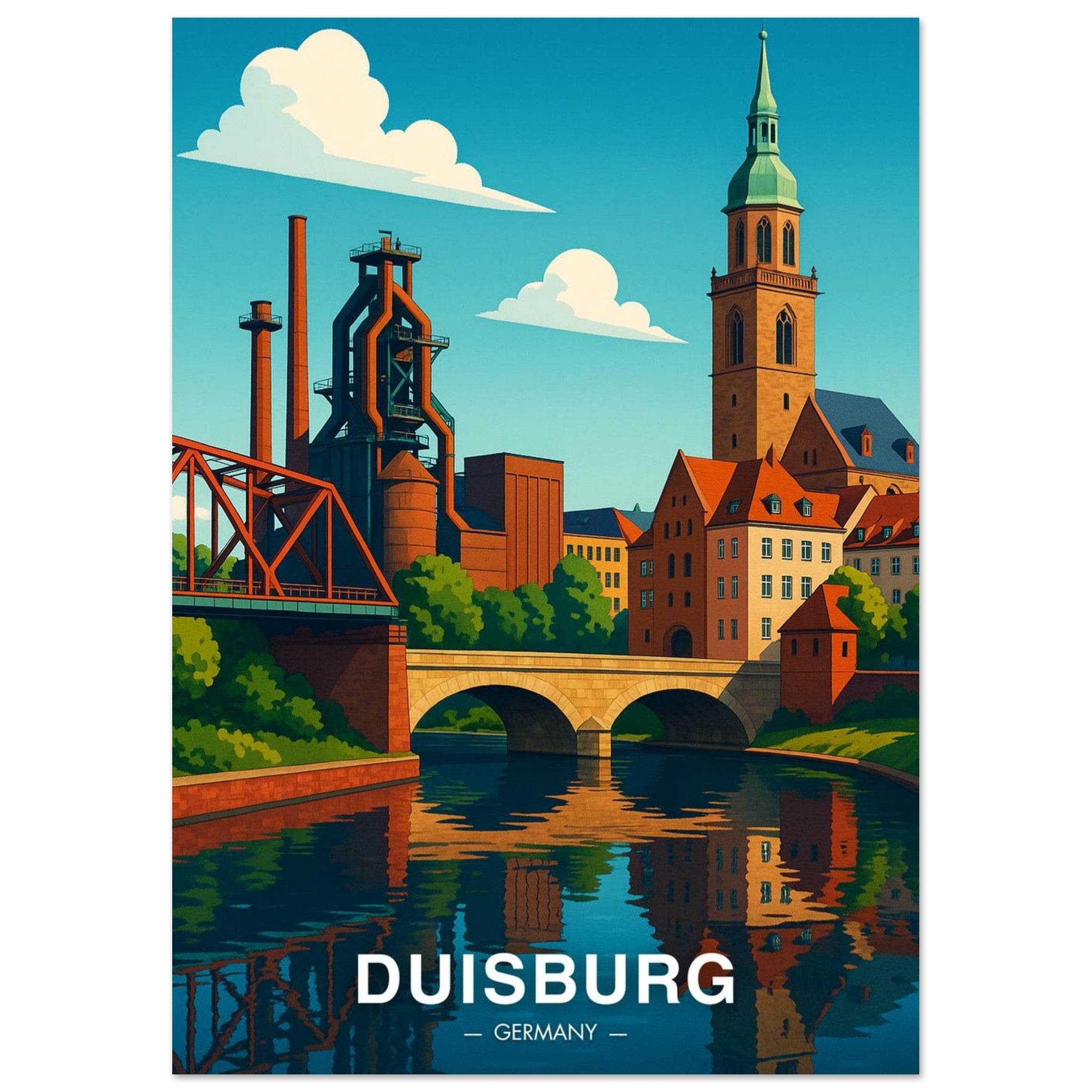 Duisburg Poster - Geoprints