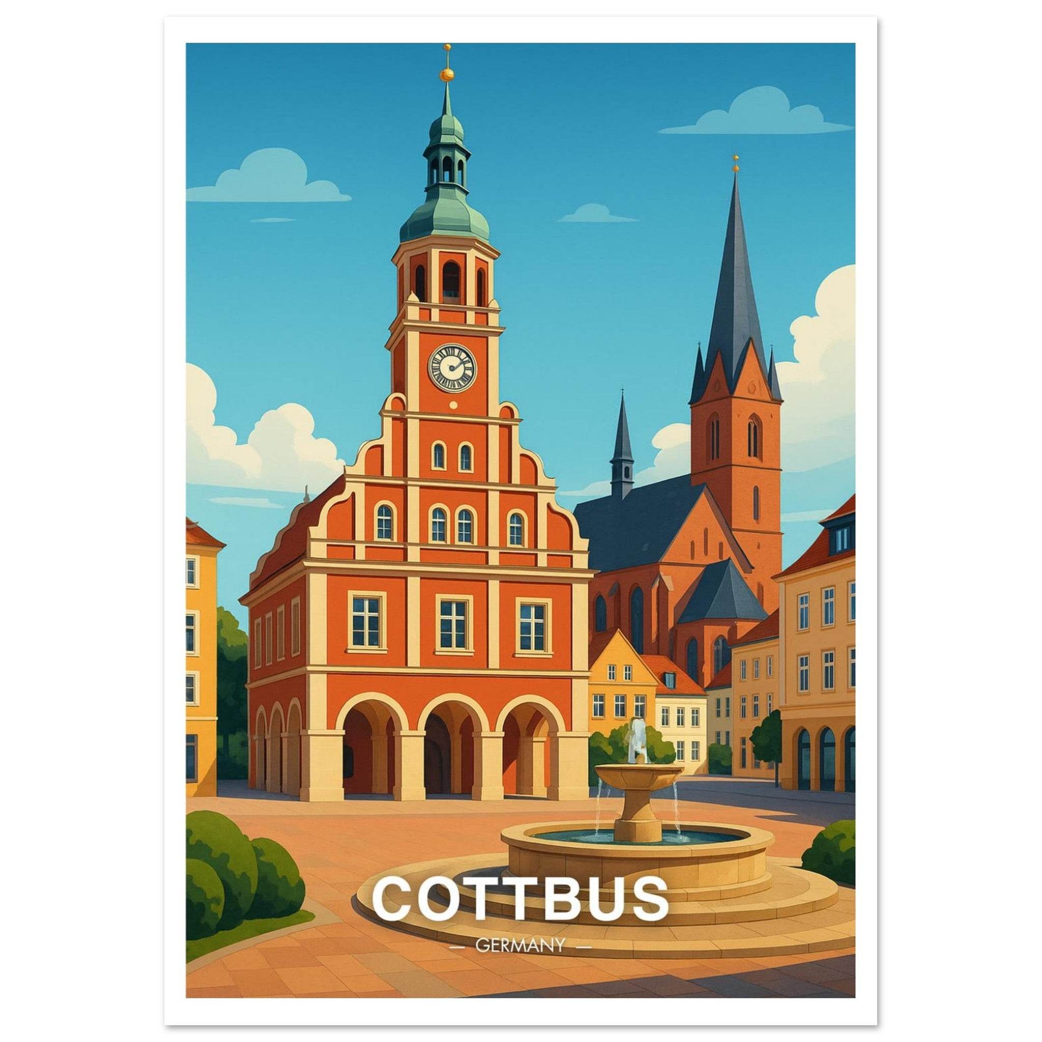 Cottbus Poster - Geoprints