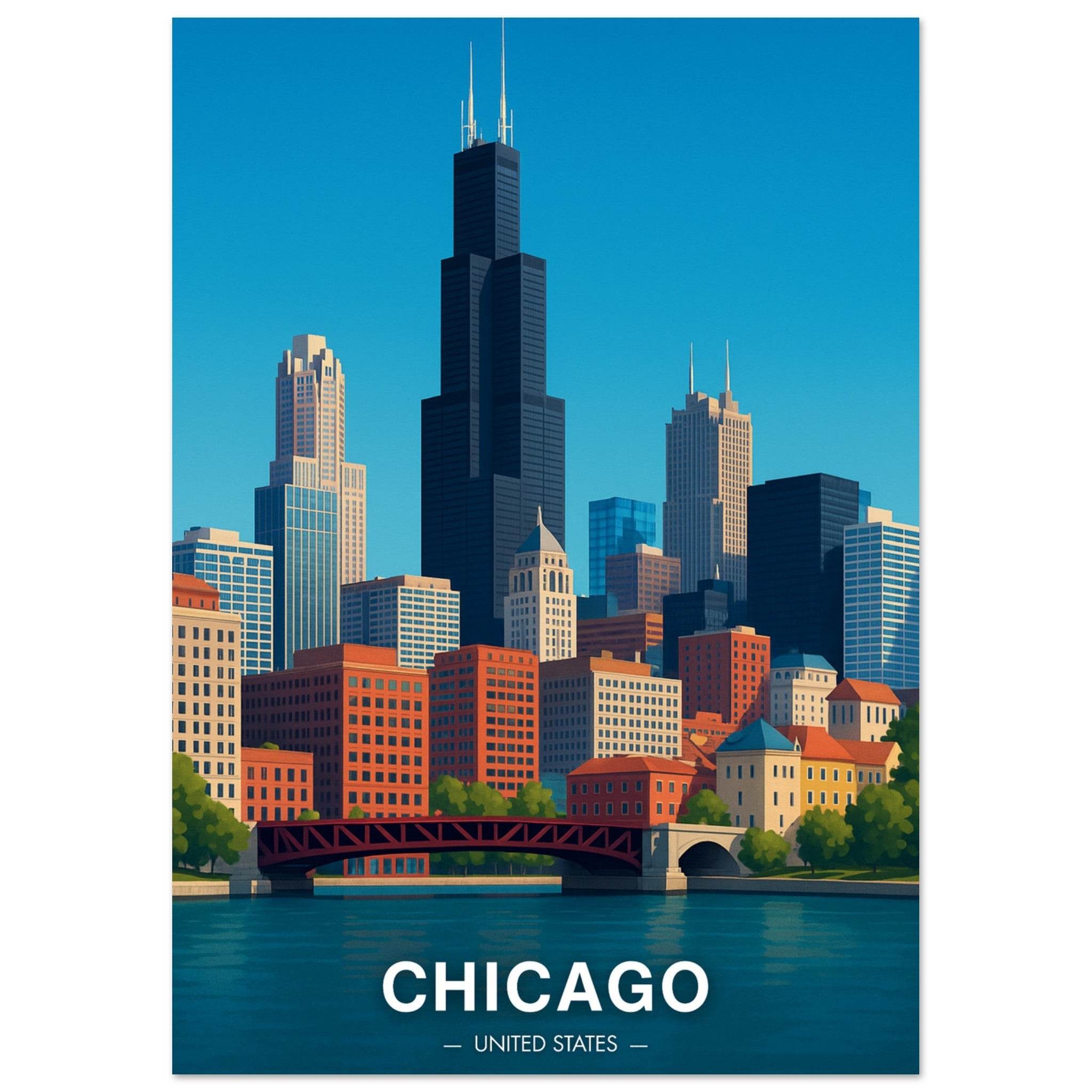 Chicago Poster - Geoprints