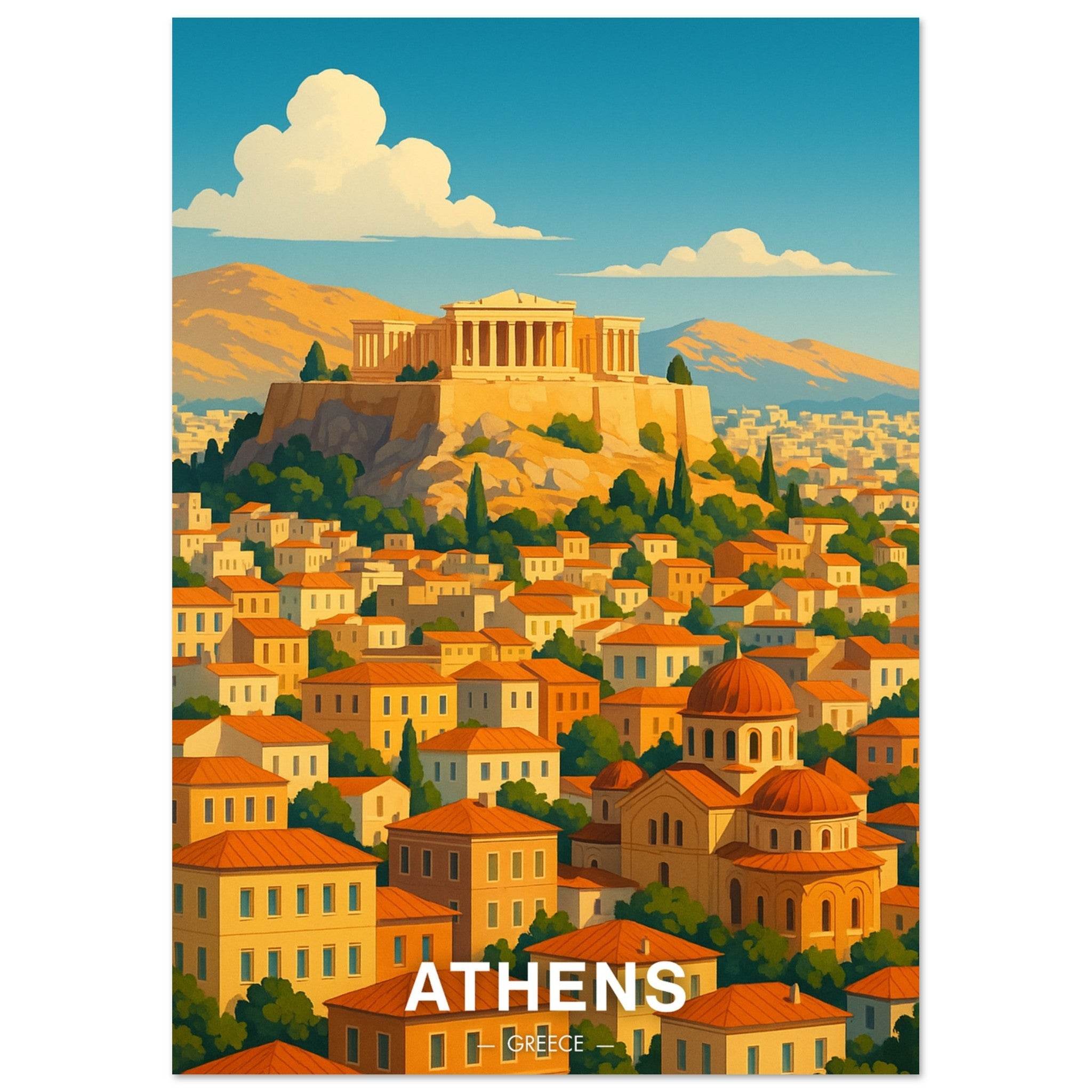 Athen Poster - Geoprints